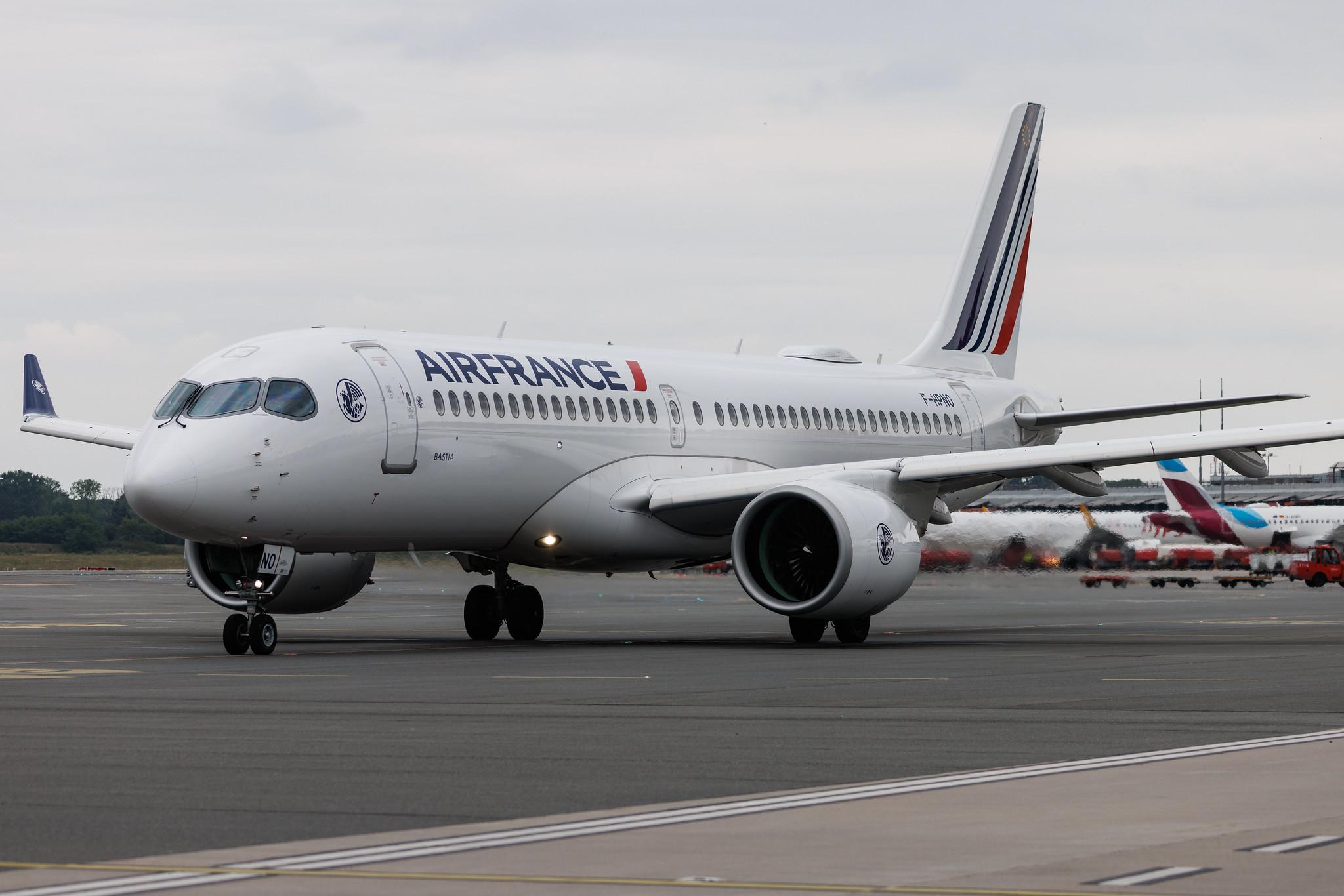 Hamburg Airport: Air France (AF / AFR) | Airbus A220-300 BCS3 | F-HPNO | MSN 55305