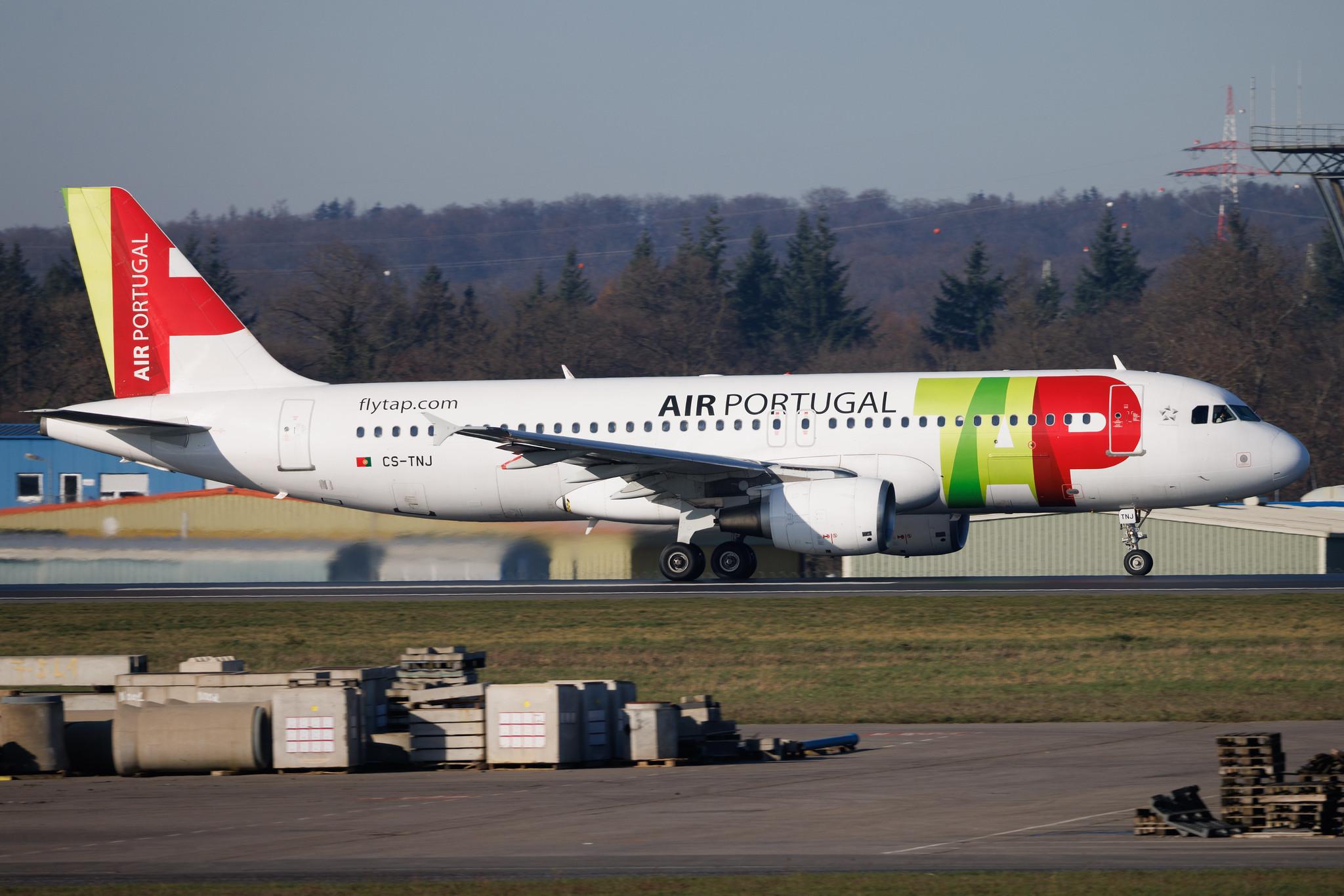 Luxembourg Findel Airport: TAP Air Portugal (TP / TAP) | Airbus A320-214 A320 | CS-TNJ | MSN 1181