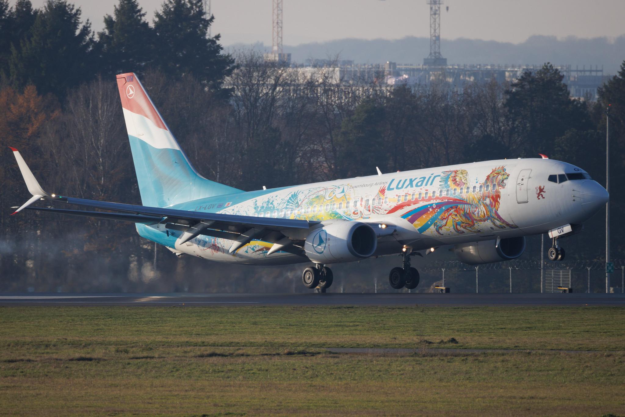 Luxembourg Findel Airport: Luxair (LG / LGL) | Livery: 60 Years Livery | Boeing 737-8C9 B738 | LX-LGV | MSN 41190