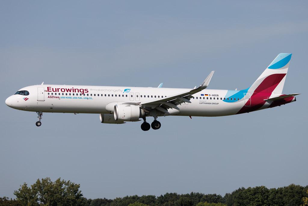 Hamburg Airport: Eurowings (EW / EWG) | Airbus A321-251NX A21N | D-AEEB | MSN 11448
