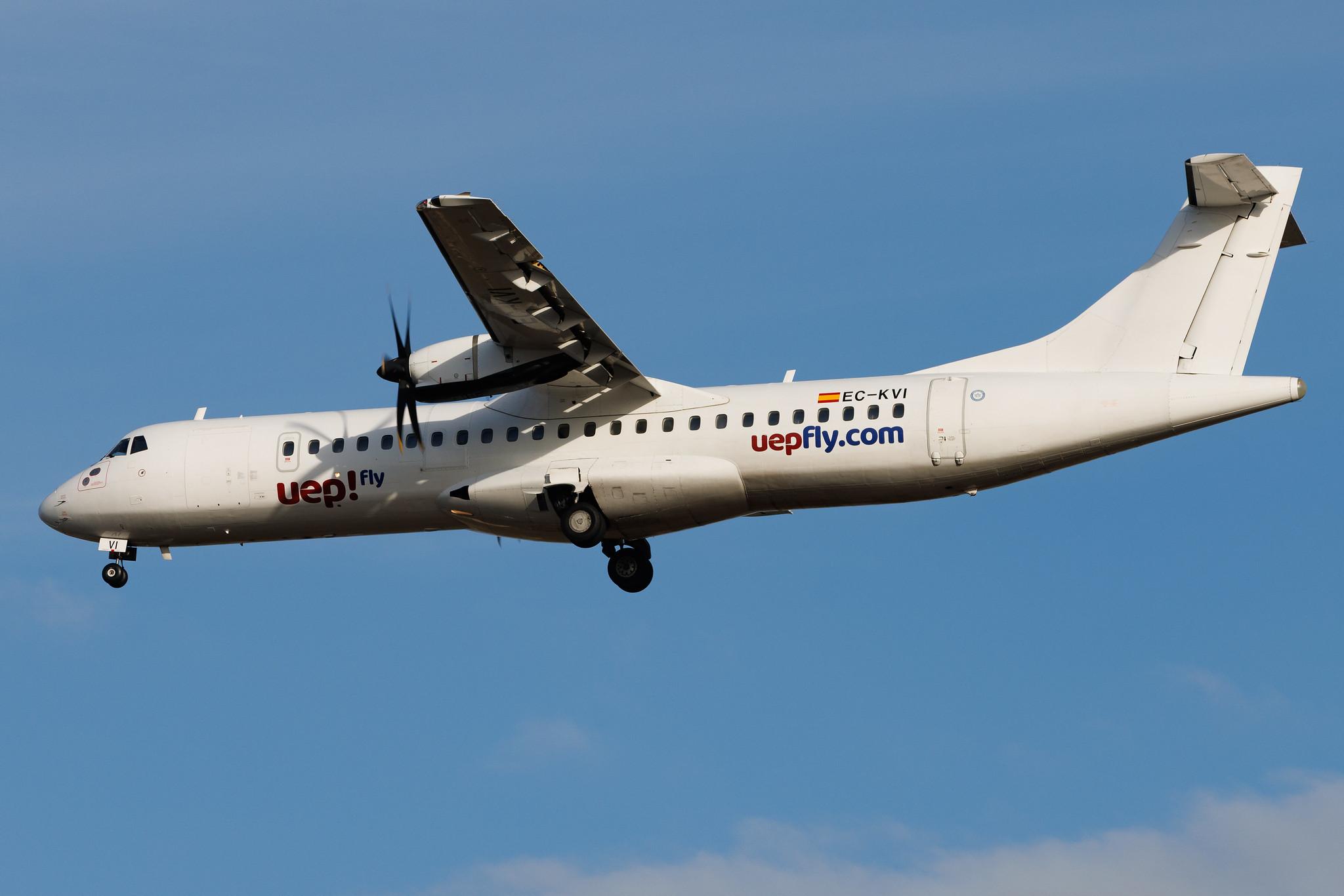 Palma de Mallorca Airport: uep! Fly  | Operator: Swiftair | ATR 72-500 AT75 | EC-KVI | MSN 0824
