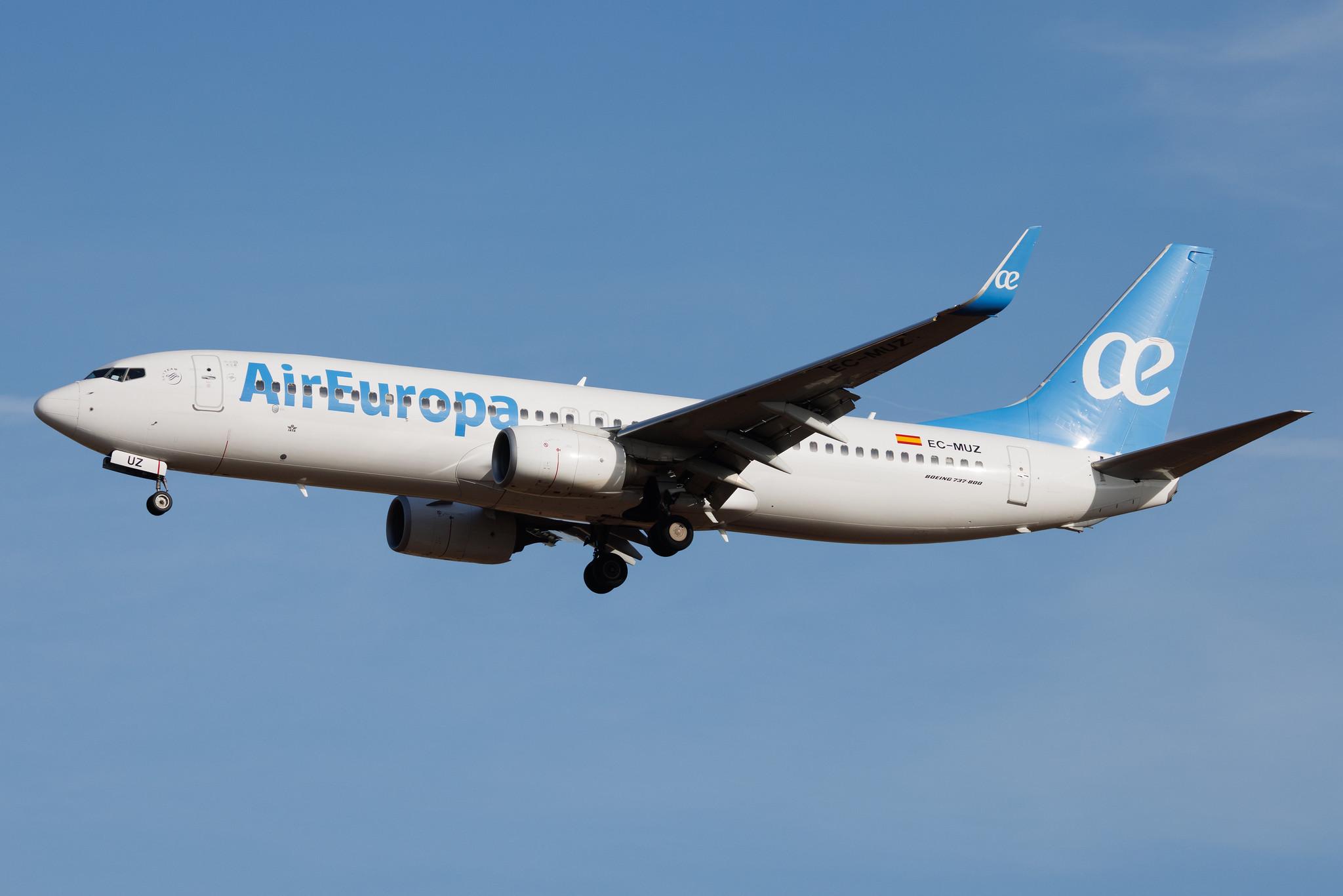Palma de Mallorca Airport: Air Europa (UX / AEA) | Boeing 737-85P B738 | EC-MUZ | MSN 60589