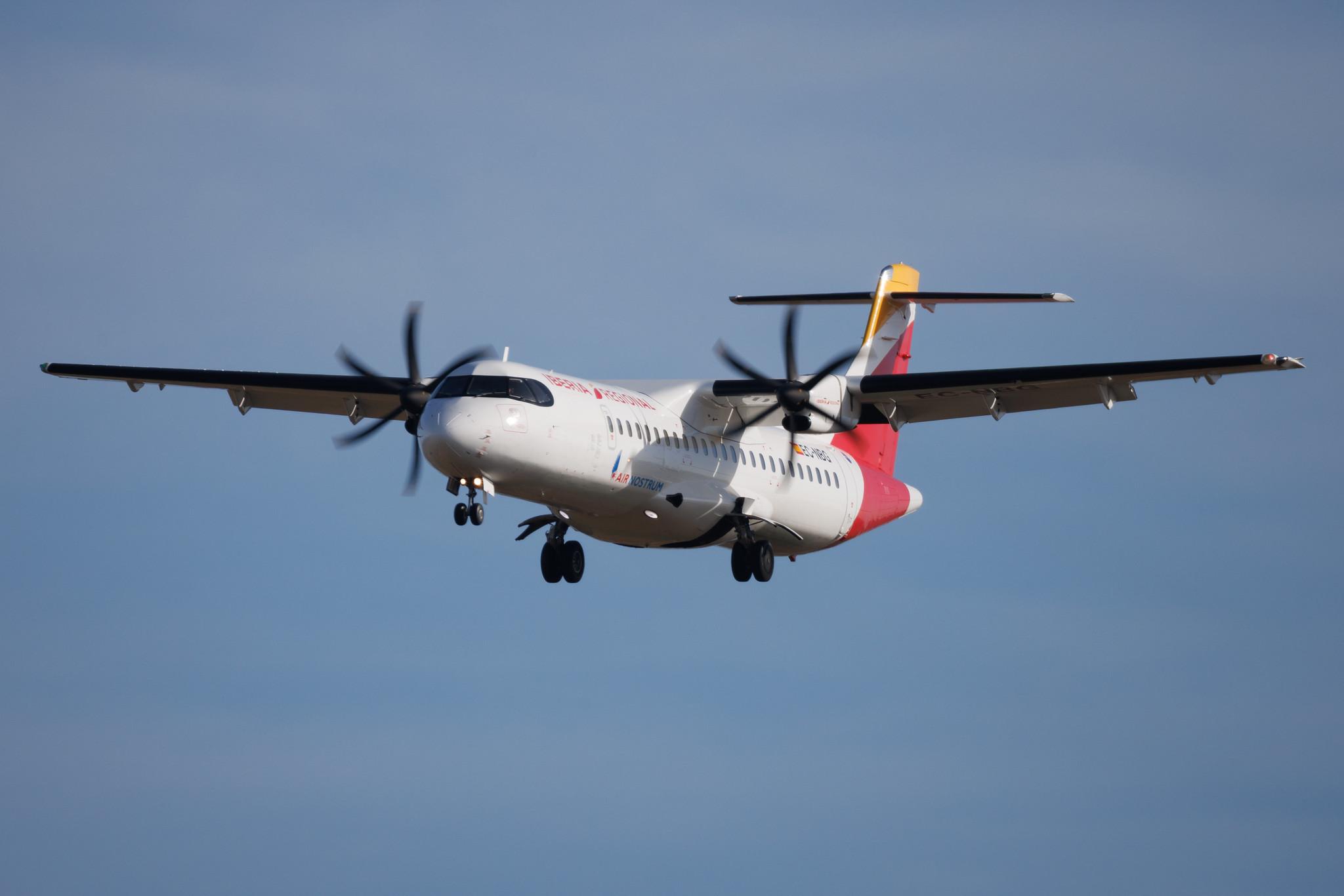 Palma de Mallorca Airport: Iberia Regional (IB / IBE) | Operator: Air Nostrum |  ATR 72-600 AT76 | EC-NBG | MSN 1022