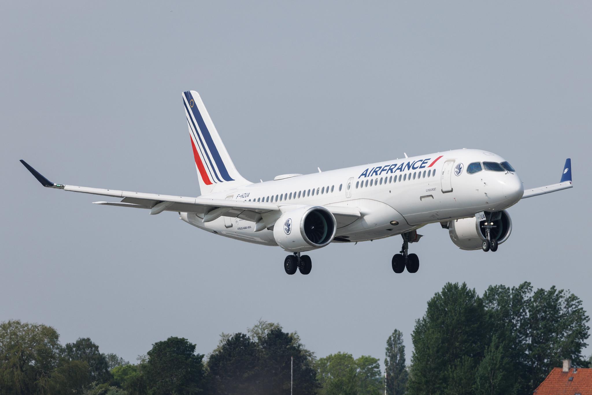 Copenhagen Airport: Air France (AF / AFR) | Airbus A220-300 BCS3 | F-HZUA | MSN 55134