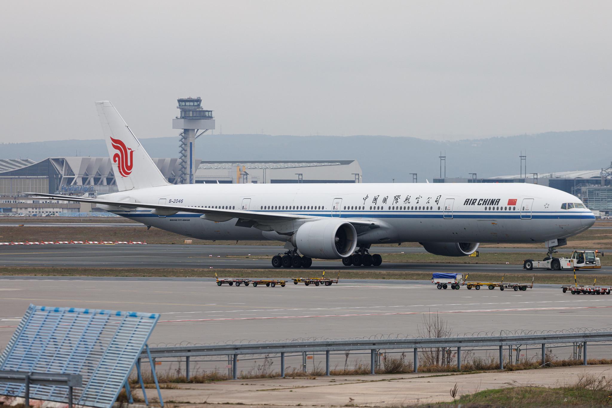 Frankfurt Airport: Air China (CA / CCA) | Boeing 777-39L(ER) B77W | B-2046 | MSN 41442