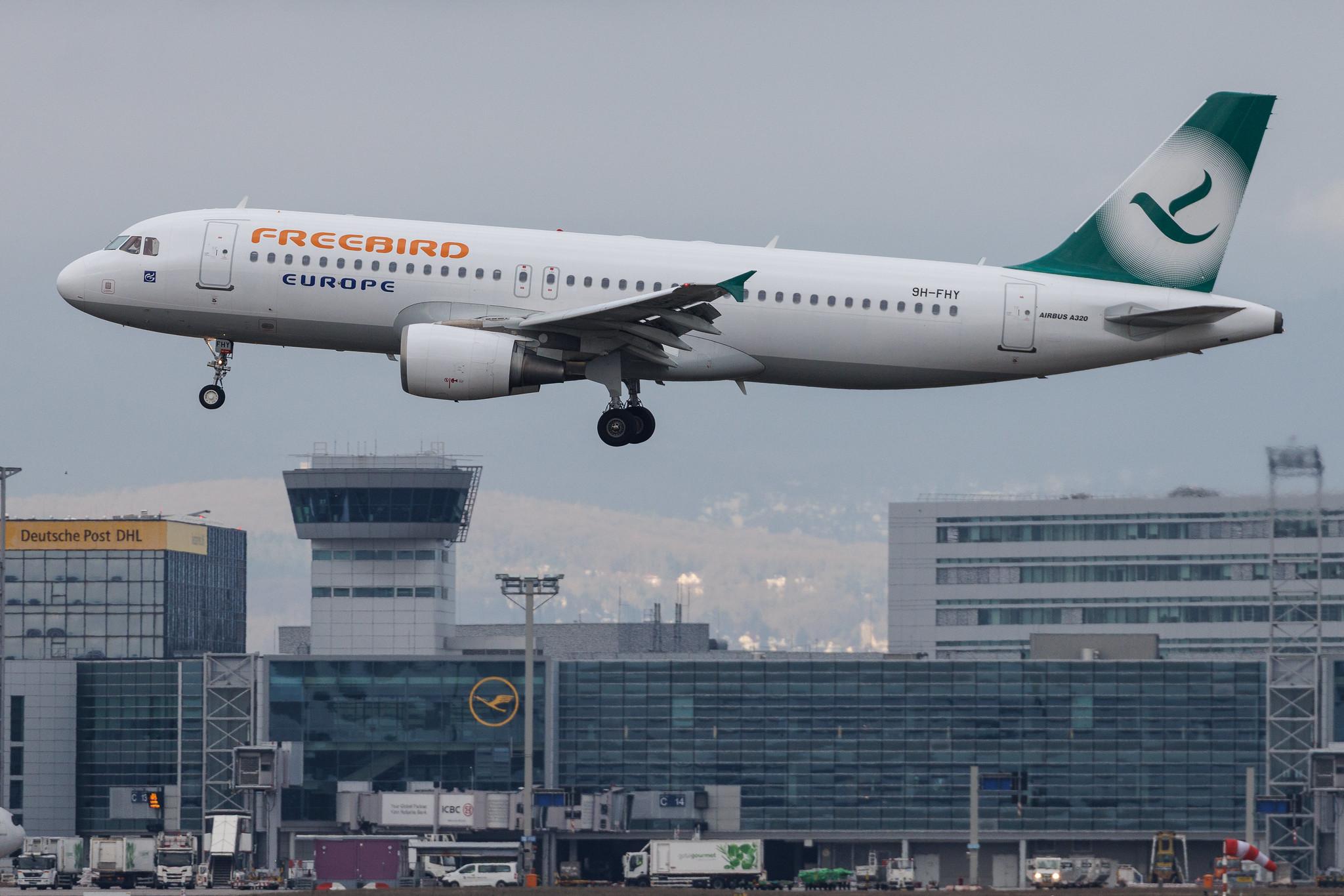 Frankfurt Airport: Freebird Airlines (FH / FHY) | Operator: Freebird Airlines Europe | Airbus A320-214 A320 | 9H-FHY | MSN 03891