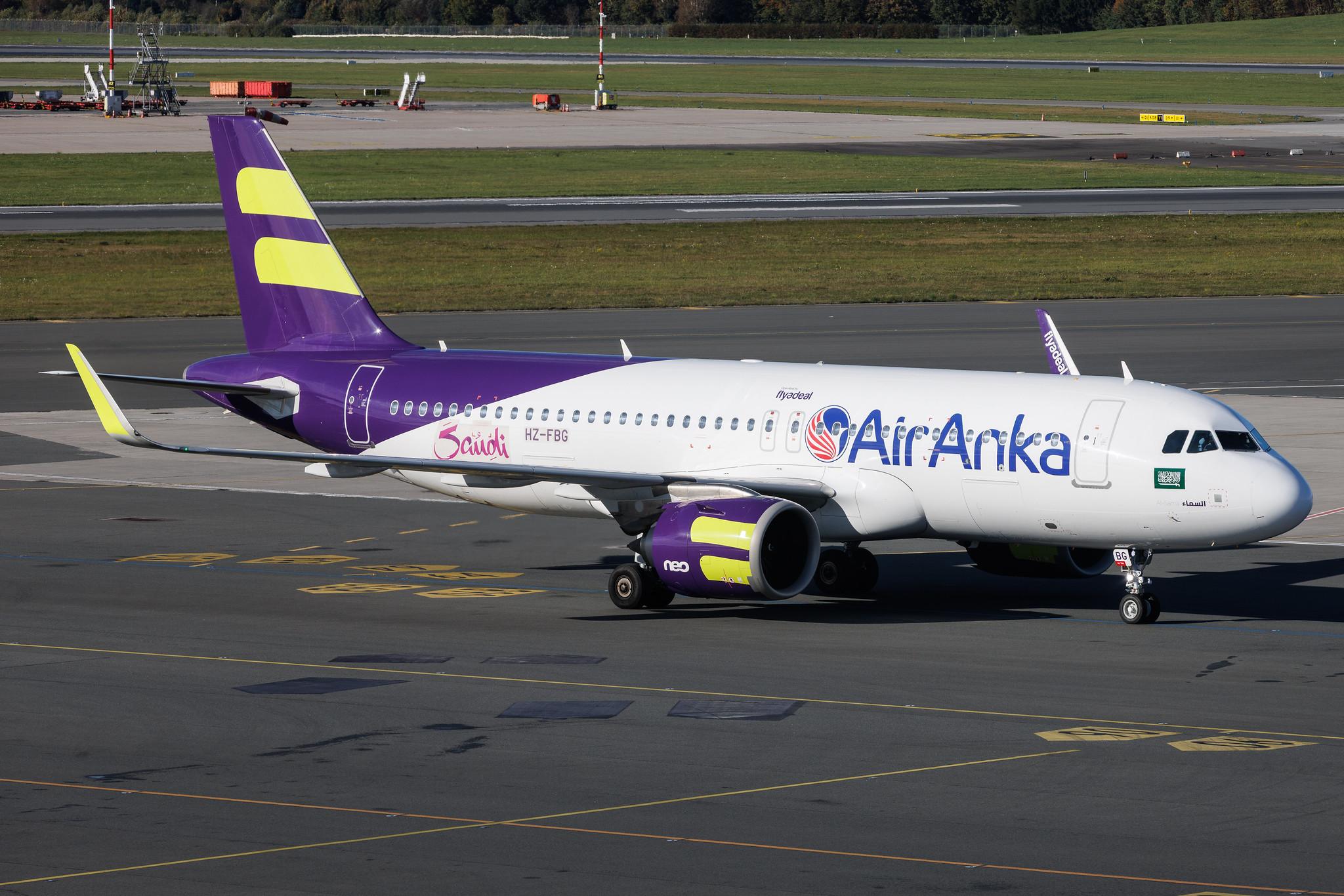 Hamburg Airport: Air Anka (6K / TAH) | Operator: flyadeal | Airbus A320-251N A20N | HZ-FBG | MSN 12053