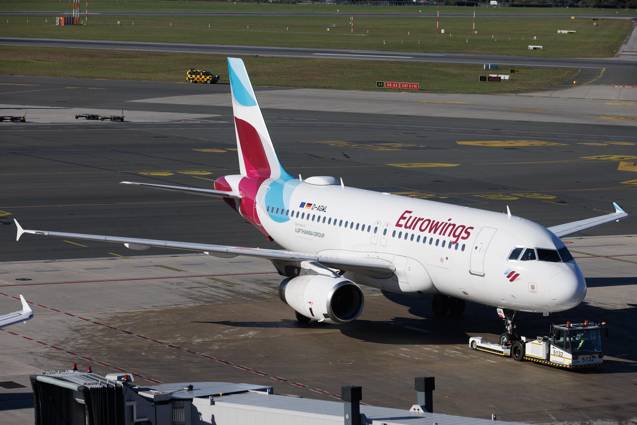 Hamburg Airport: Eurowings (EW / EWG) | Airbus A319-132 A319 | D-AGWL | MSN 3534