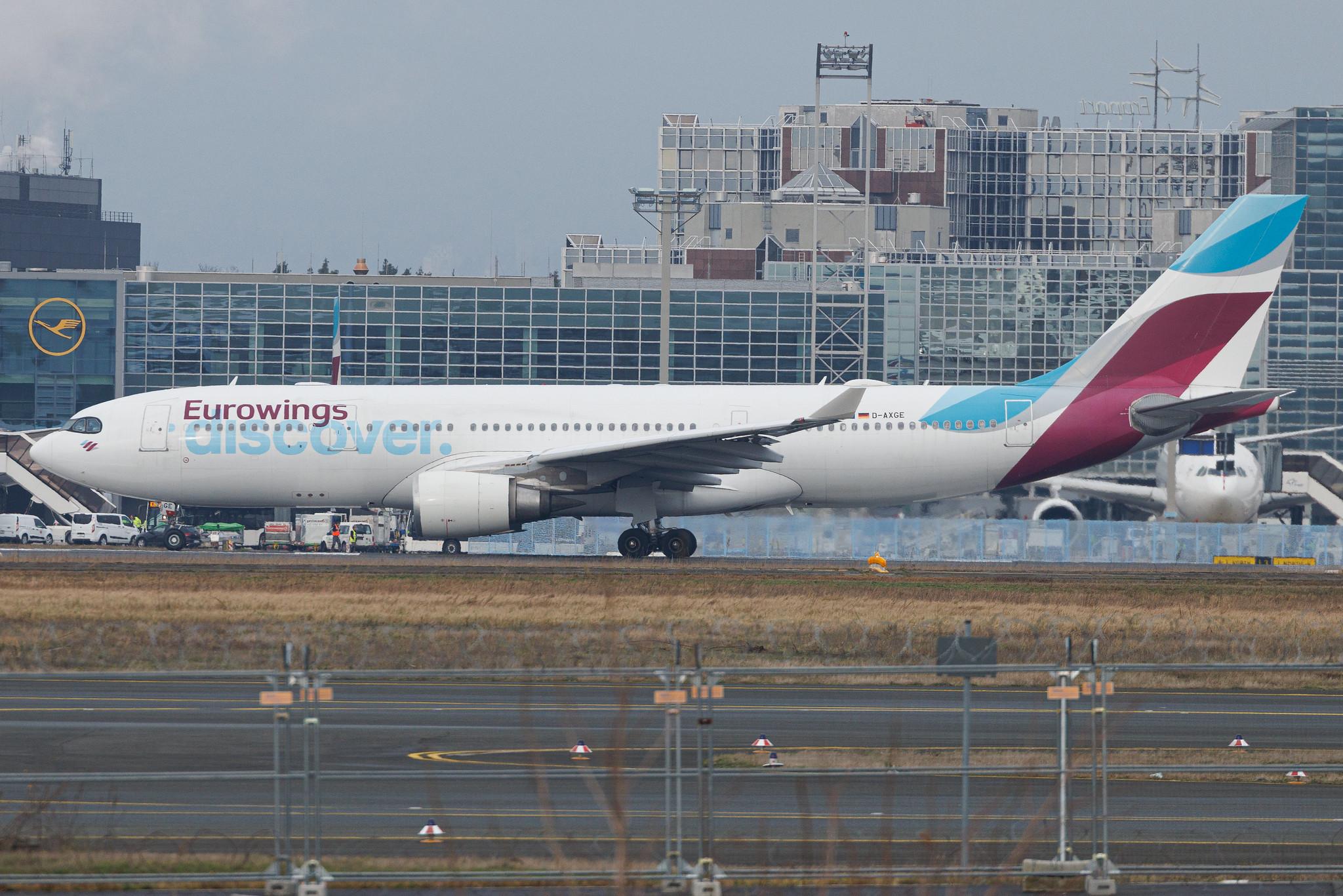 Frankfurt Airport: Discover Airlines (4Y / OCN) | Airbus A330-203 A332 | D-AXGE | MSN 0612