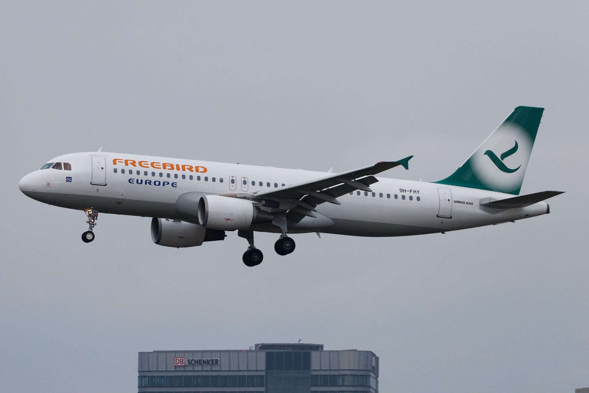 Frankfurt Airport: Freebird Airlines (FH / FHY) | Operator: Freebird Airlines Europe | Airbus A320-214 A320 | 9H-FHY | MSN 03891