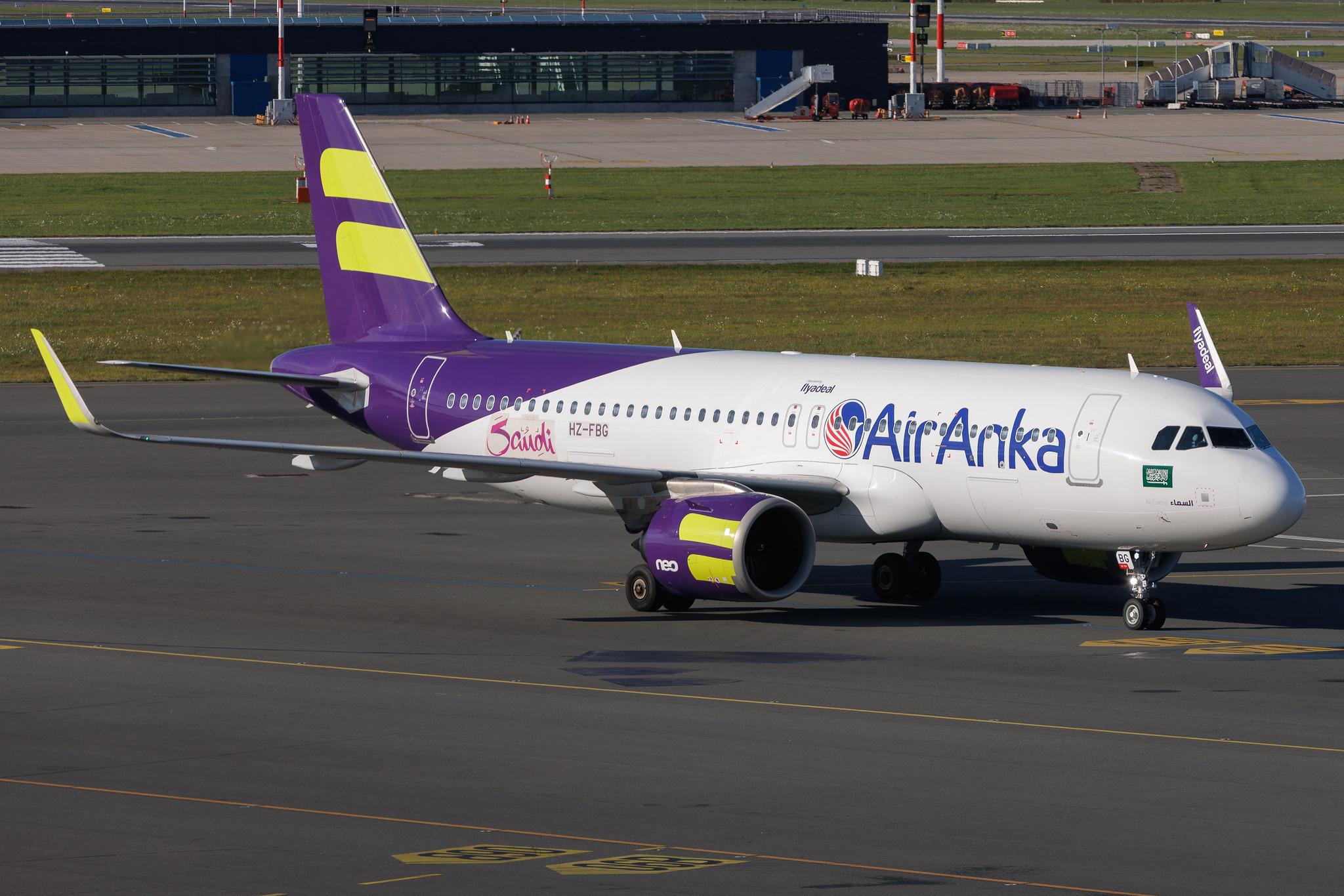 Hamburg Airport: Air Anka (6K / TAH) | Operator: flyadeal | Airbus A320-251N A20N | HZ-FBG | MSN 12053