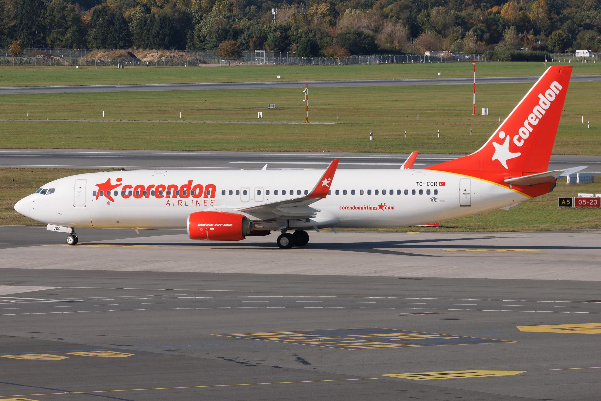 Hamburg Airport: Corendon Airlines (XC / CAI) | Boeing 737-8SH B738 | TC-COR | MSN 42058
