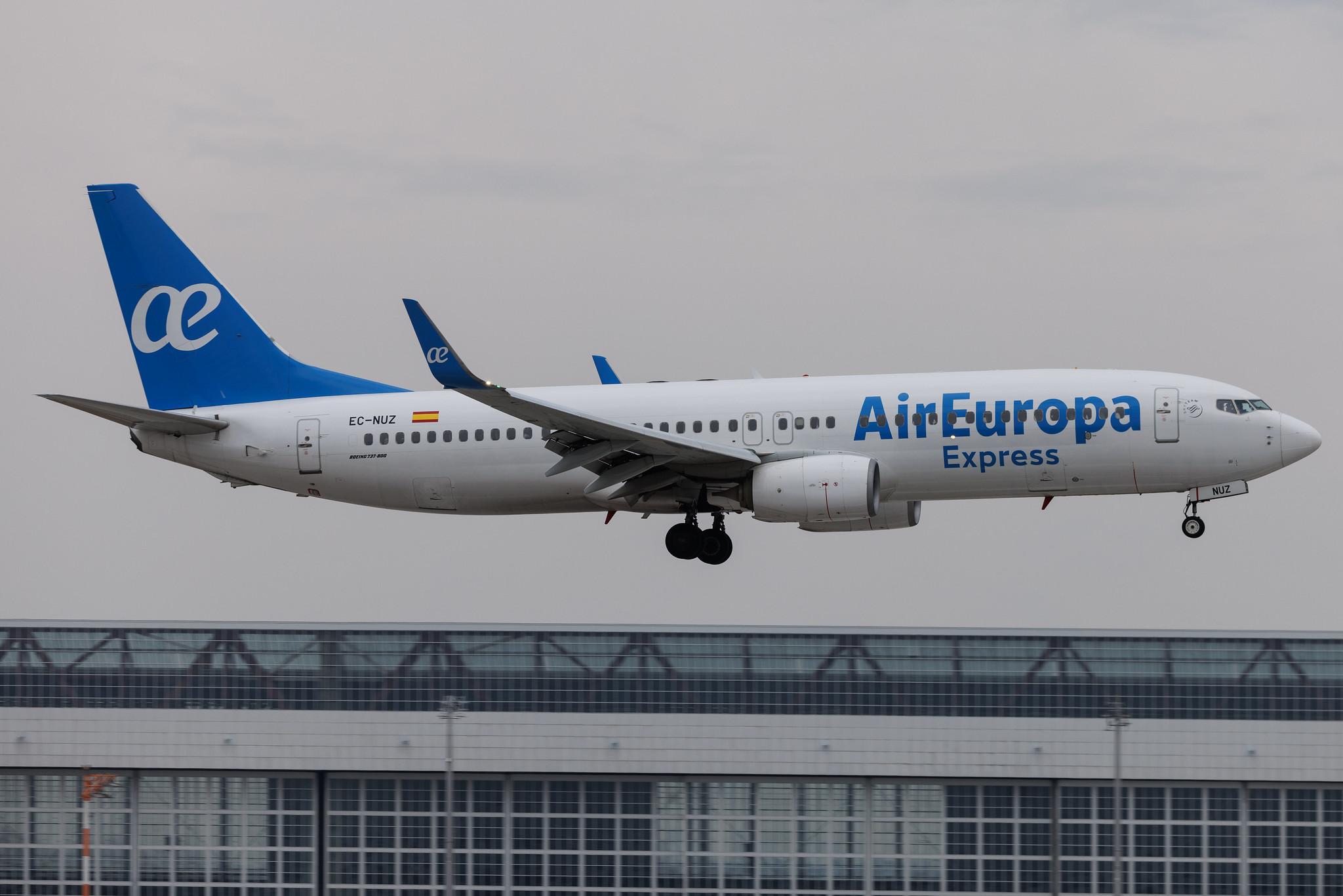 Munich Airport: Air Europa Express (UX / AEA) | Boeing 737-8GP B738 | EC-NUZ | MSN 39866