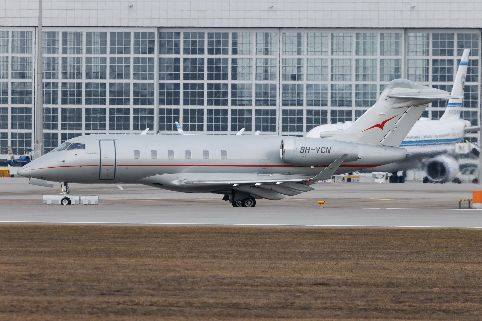 Munich Airport: VistaJet Malta (/ VJT) | Operator: VistaJet | Bombardier Challenger 350 CL35 | 9H-VCN | MSN 20628