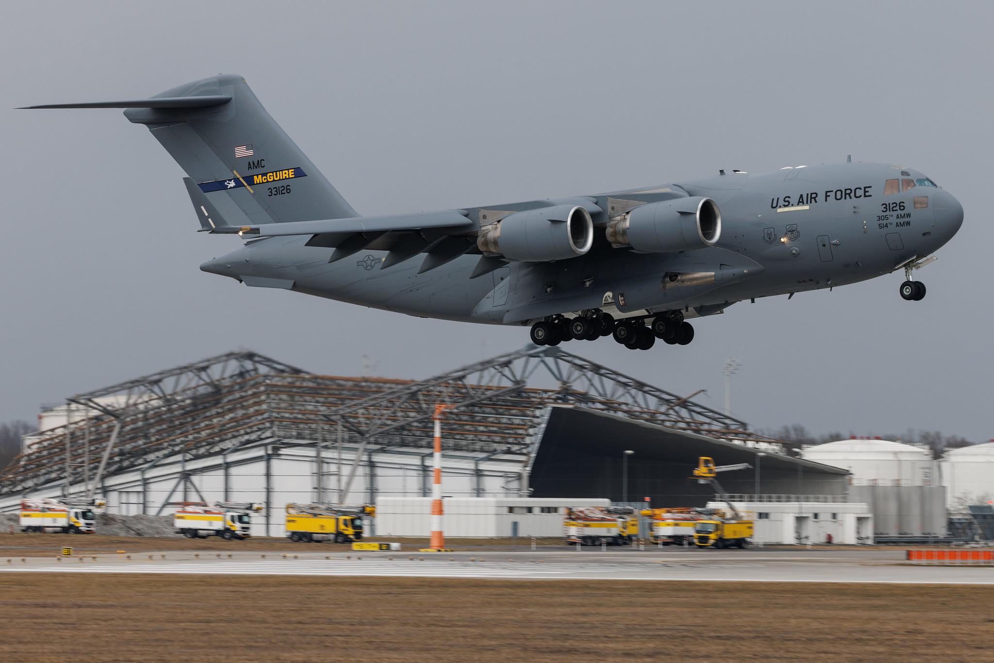 Munich Airport: United States - Air Force (RCH) | Boeing C-17A Globemaster III C17 | 03-3126 | MSN P-126