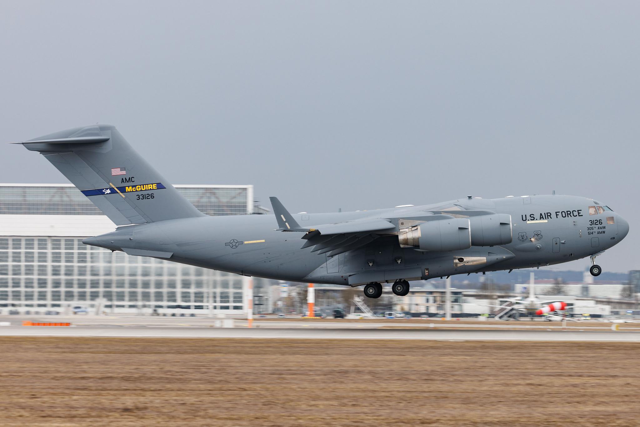 Munich Airport: United States - Air Force (RCH) | Boeing C-17A Globemaster III C17 | 03-3126 | MSN P-126