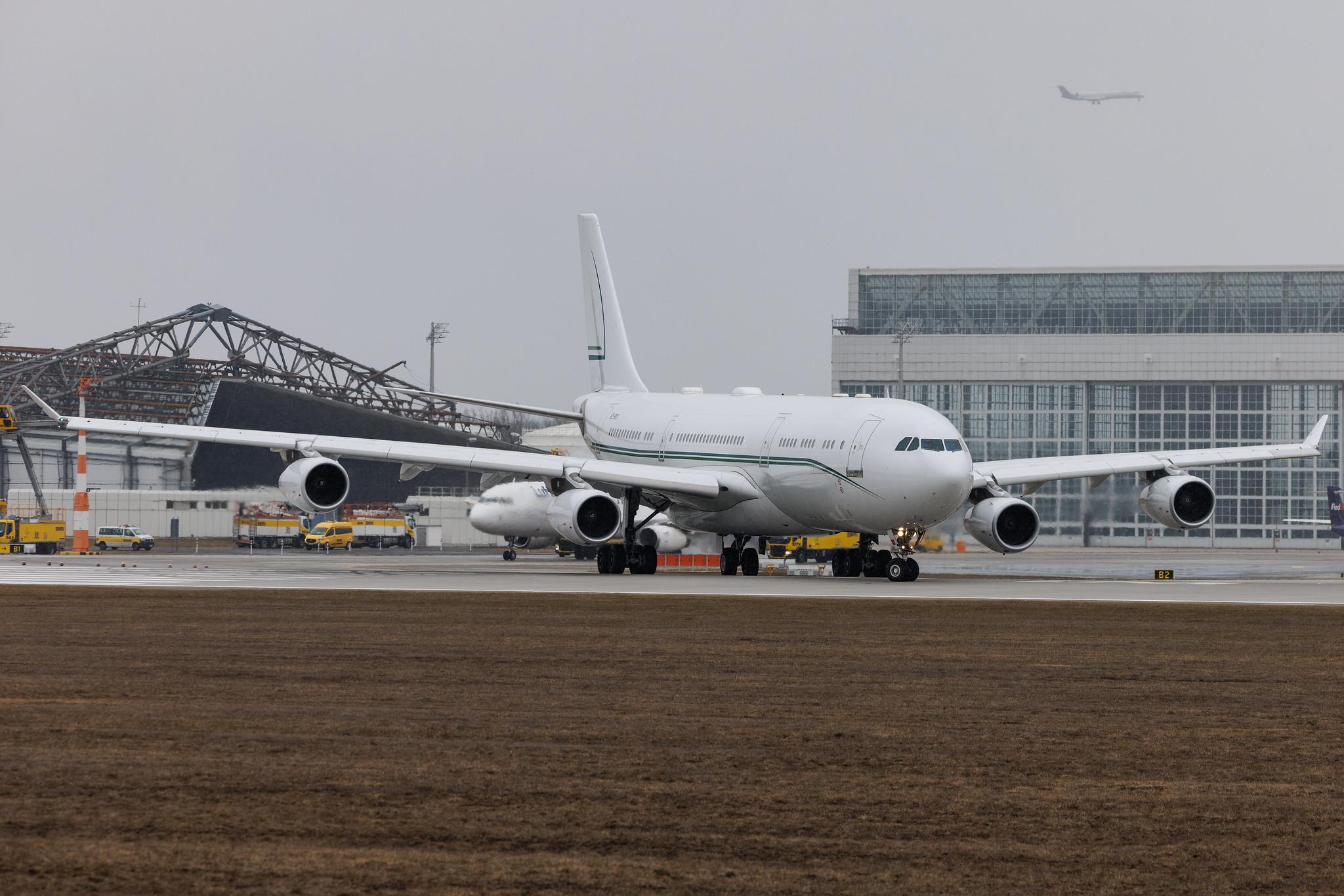 Munich Airport: Alpha Star | Airbus A340-212 A342 | HZ-SKY1 | MSN 0009