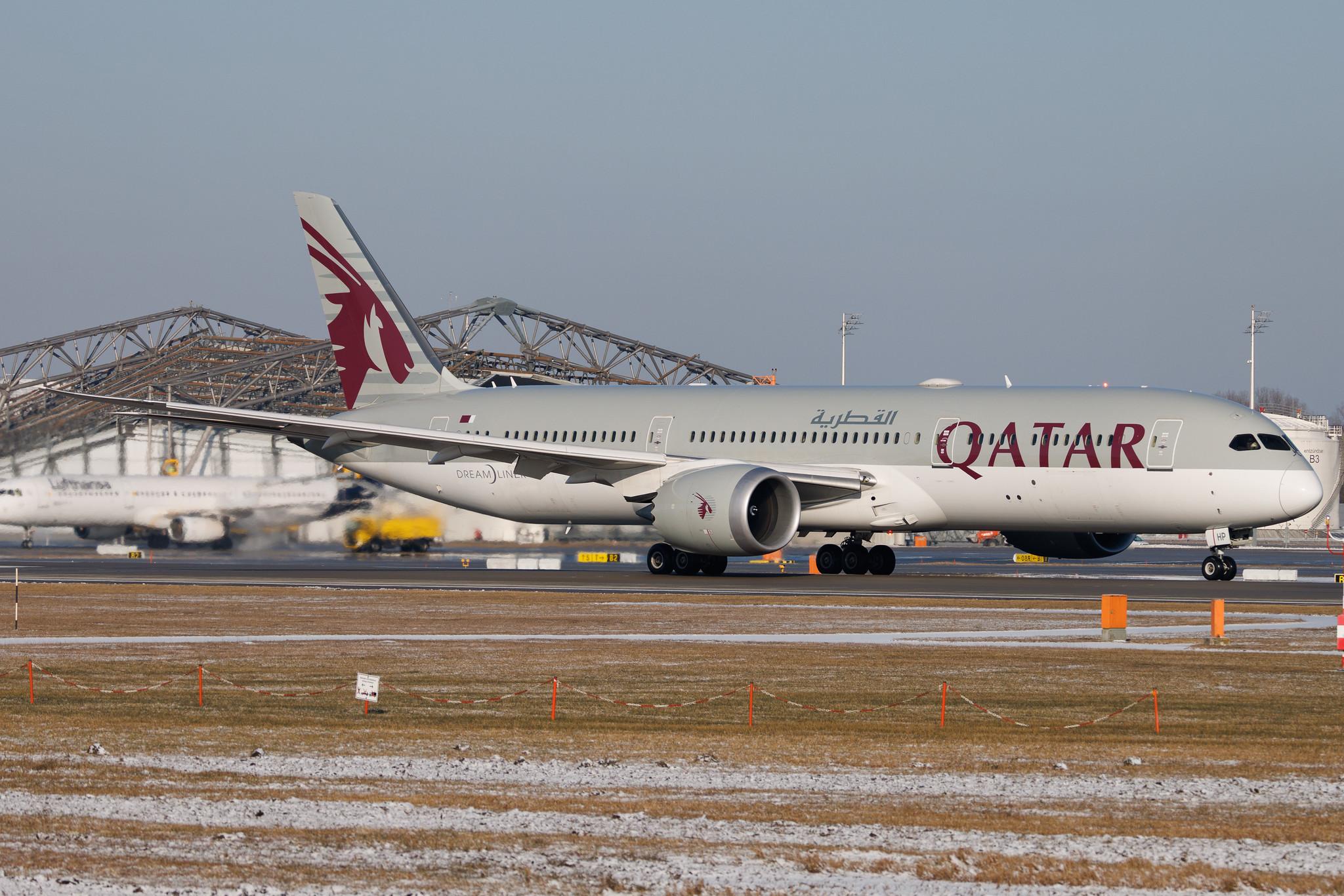 Munich Airport: Qatar Airways (QR / QTR) | Boeing 787-9 Dreamliner B789 | A7-BHP | MSN 64224