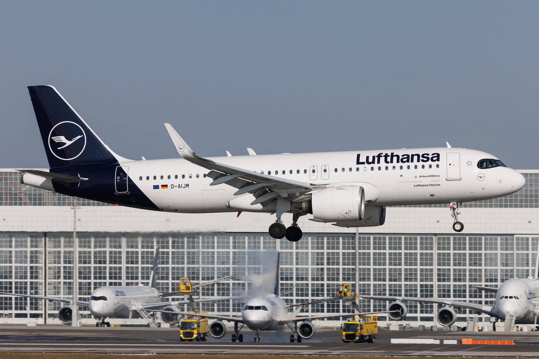 Munich Airport: Lufthansa (LH / DLH) | Operator: Lufthansa CityLine | Airbus A320-271N A20N | D-AIJM | MSN 11569