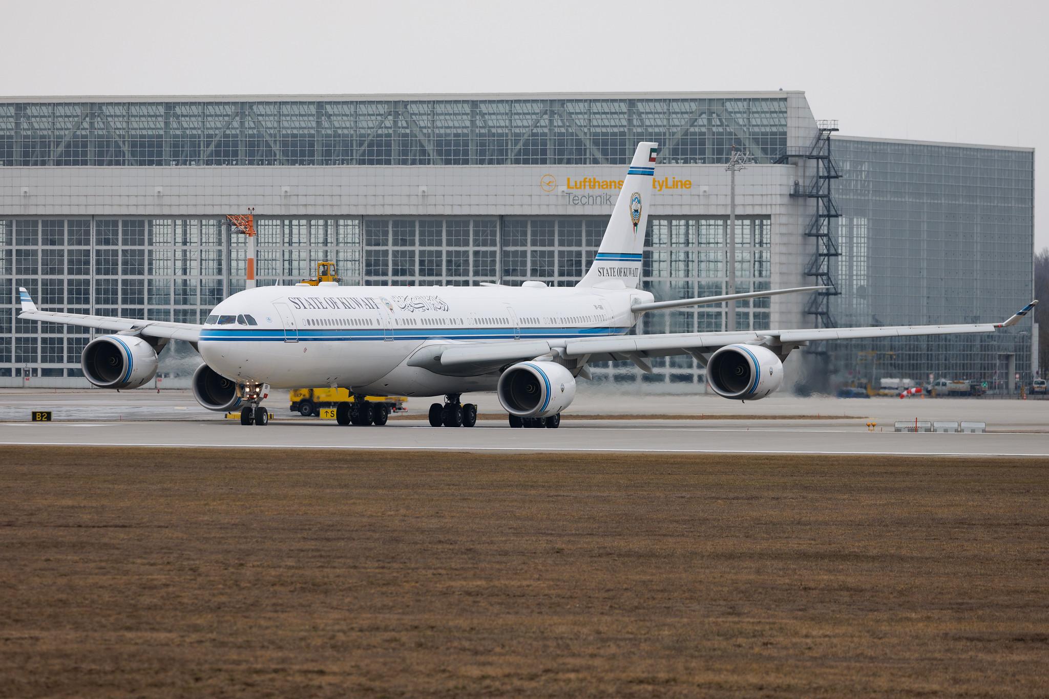 Munich Airport: Kuwait - Government (KUG) | Airbus A340-541 A345 | 9K-GBB | MSN 1102