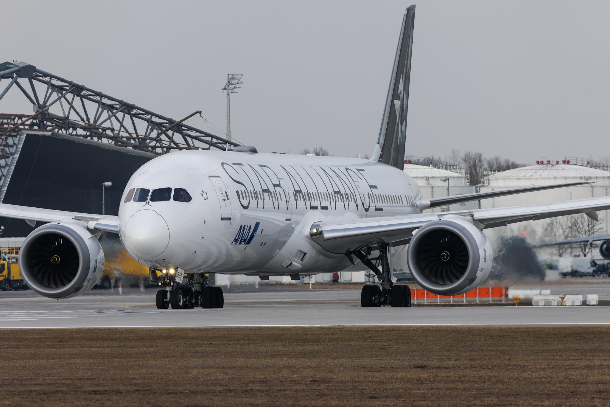 Munich Airport: All Nippon Airways (NH / ANA) |  Livery: Star Alliance Livery | Operator: Air Japan |  Boeing 787-9 Dreamliner B789 | JA872A | MSN 34504