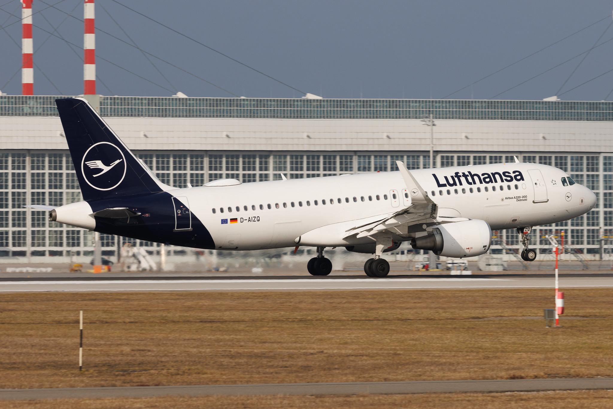 Munich Airport: Lufthansa (LH / DLH) | Airbus A320-214 A320 | D-AIZQ | MSN 5497