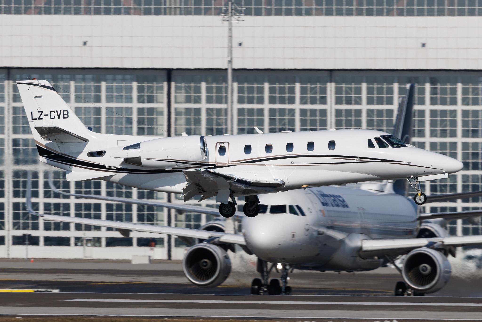 Munich Airport: Heli Air Services (HLR) | Cessna Citation XLS+ C56X | LZ-CVB | MSN 560-6075