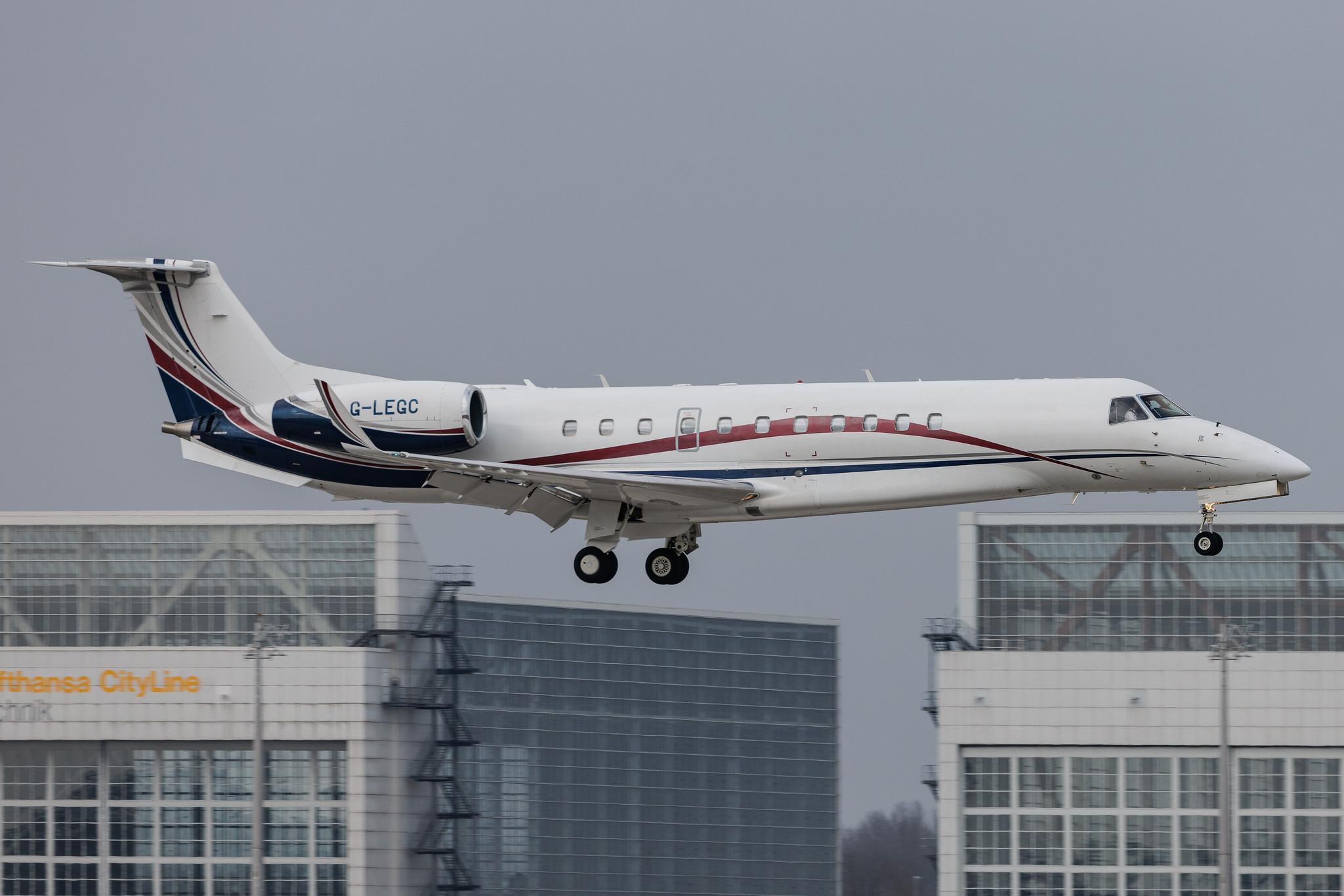 Munich Airport: Luxaviation (LXA) | Operator: Luxaviation UK |  Embraer Legacy 600 E35L | G-LEGC | MSN 14501025