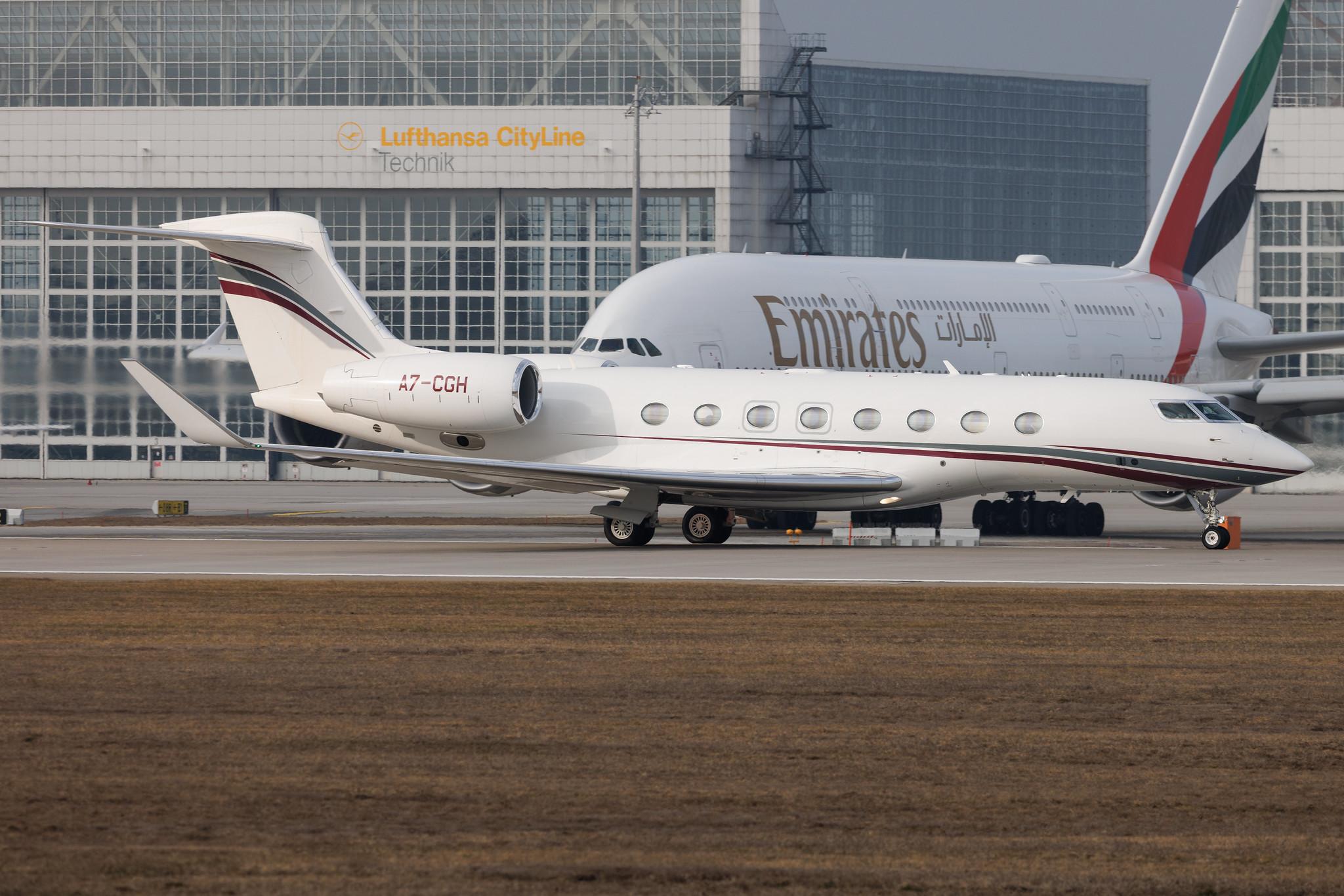Munich Airport: Qatar Executive (QE / QQE) | Gulfstream G650ER GLF6 | A7-CGH | MSN 6465