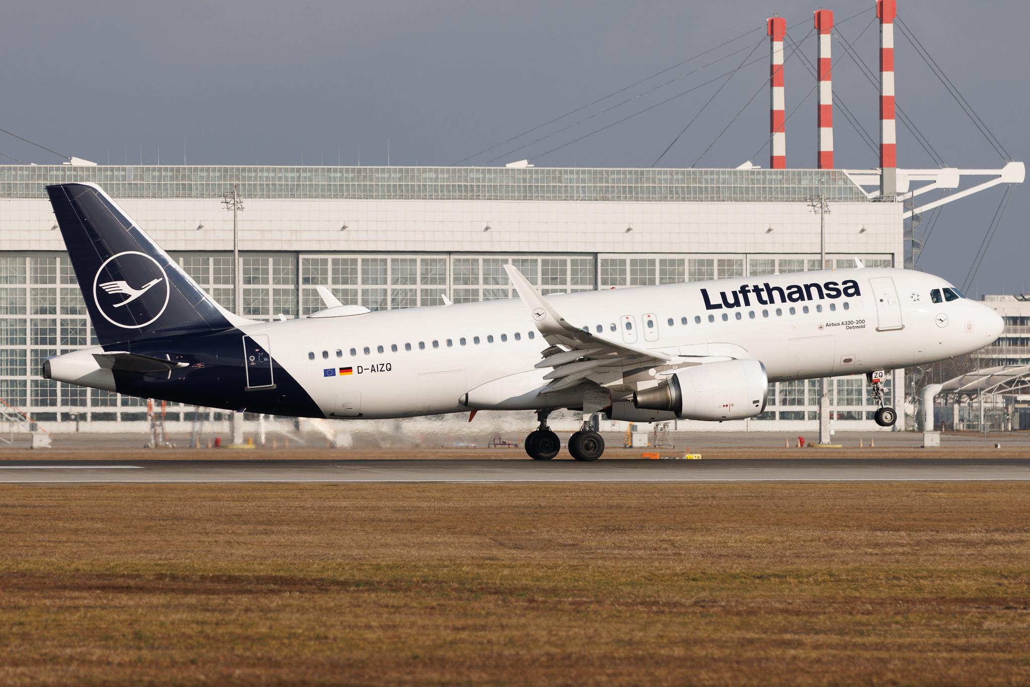 Munich Airport: Lufthansa (LH / DLH) | Airbus A320-214 A320 | D-AIZQ | MSN 5497