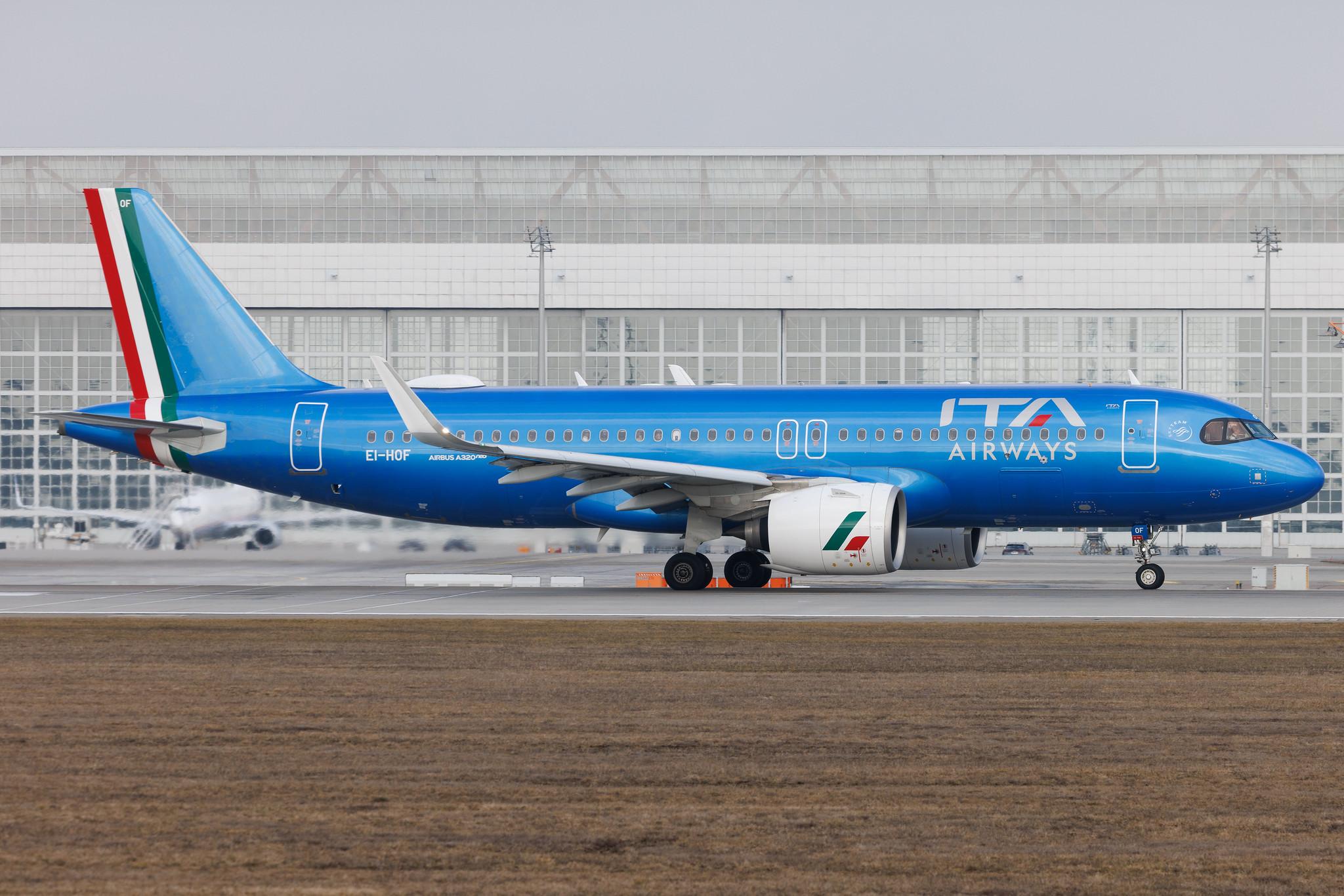 Munich Airport: ITA Airways (AZ / ITY) | Airbus A320-272N A20N | EI-HOF | MSN 11722