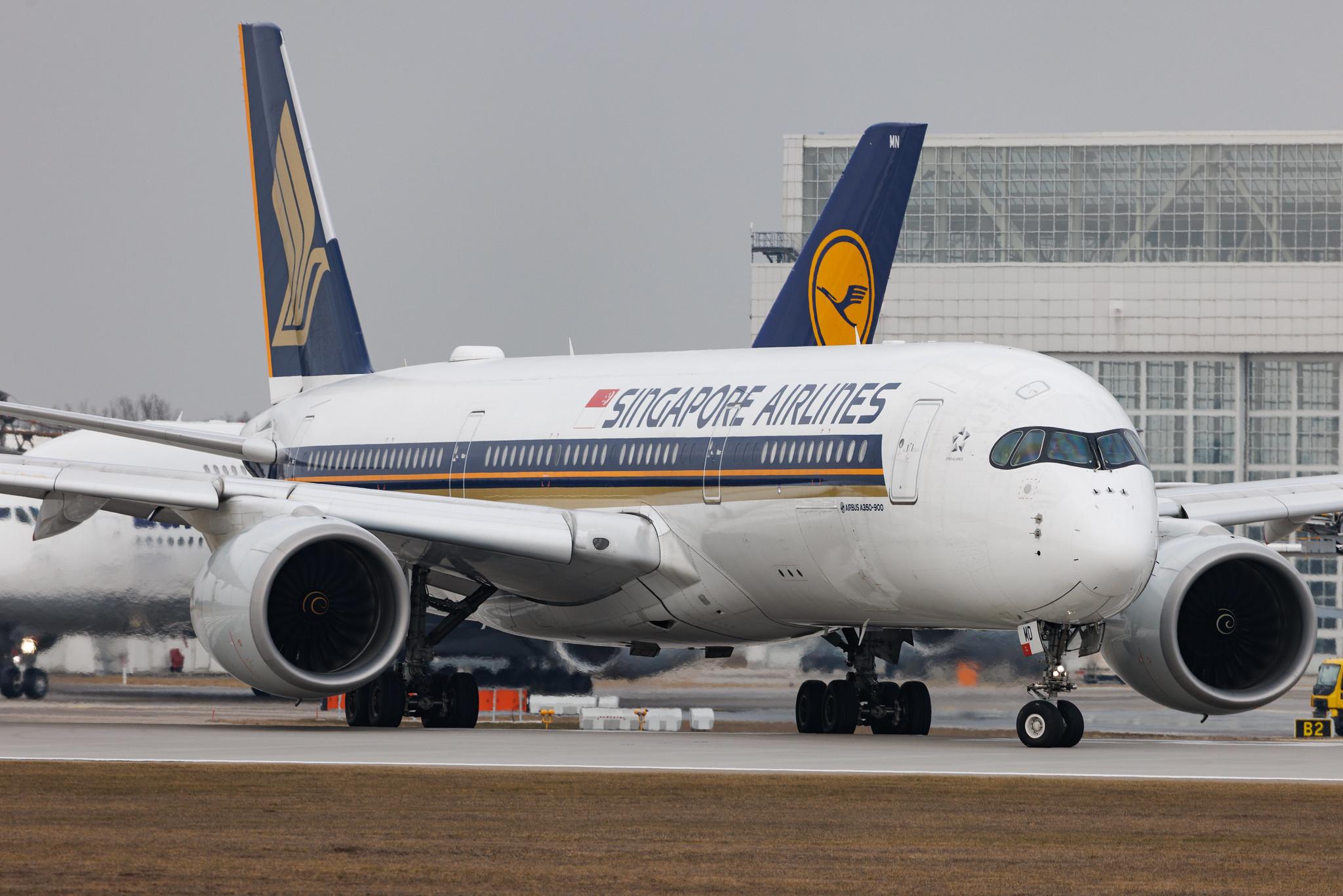 Munich Airport: Singapore Airlines (SQ / SIA) | Airbus A350-941 A359 | 9V-SMD | MSN 037