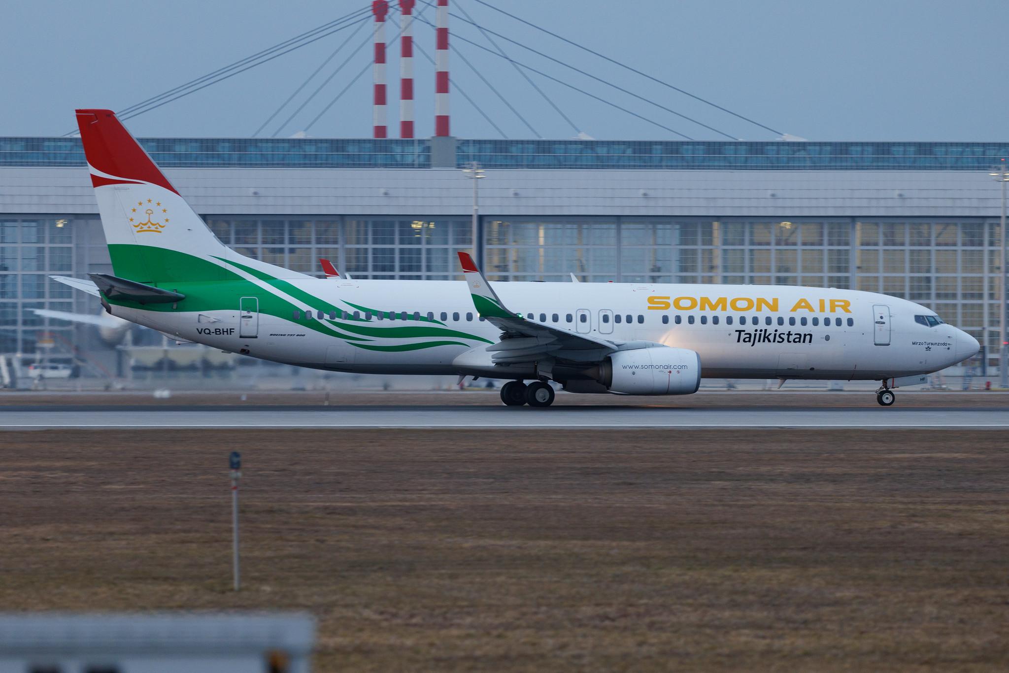 Munich Airport: Somon Air (SZ / SMR) | Boeing 737-8GP B738 | VQ-BHF | MSN 39861