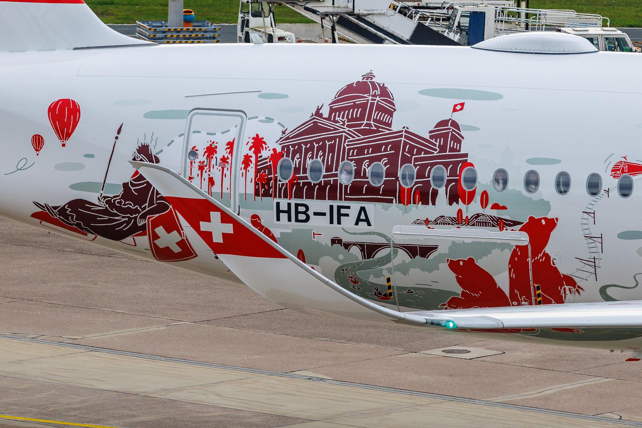 Hannover Airport: Swiss (LX / SWR) | Livery: Wanderlust Livery | Airbus A350-941 A359 | HB-IFA | MSN 737