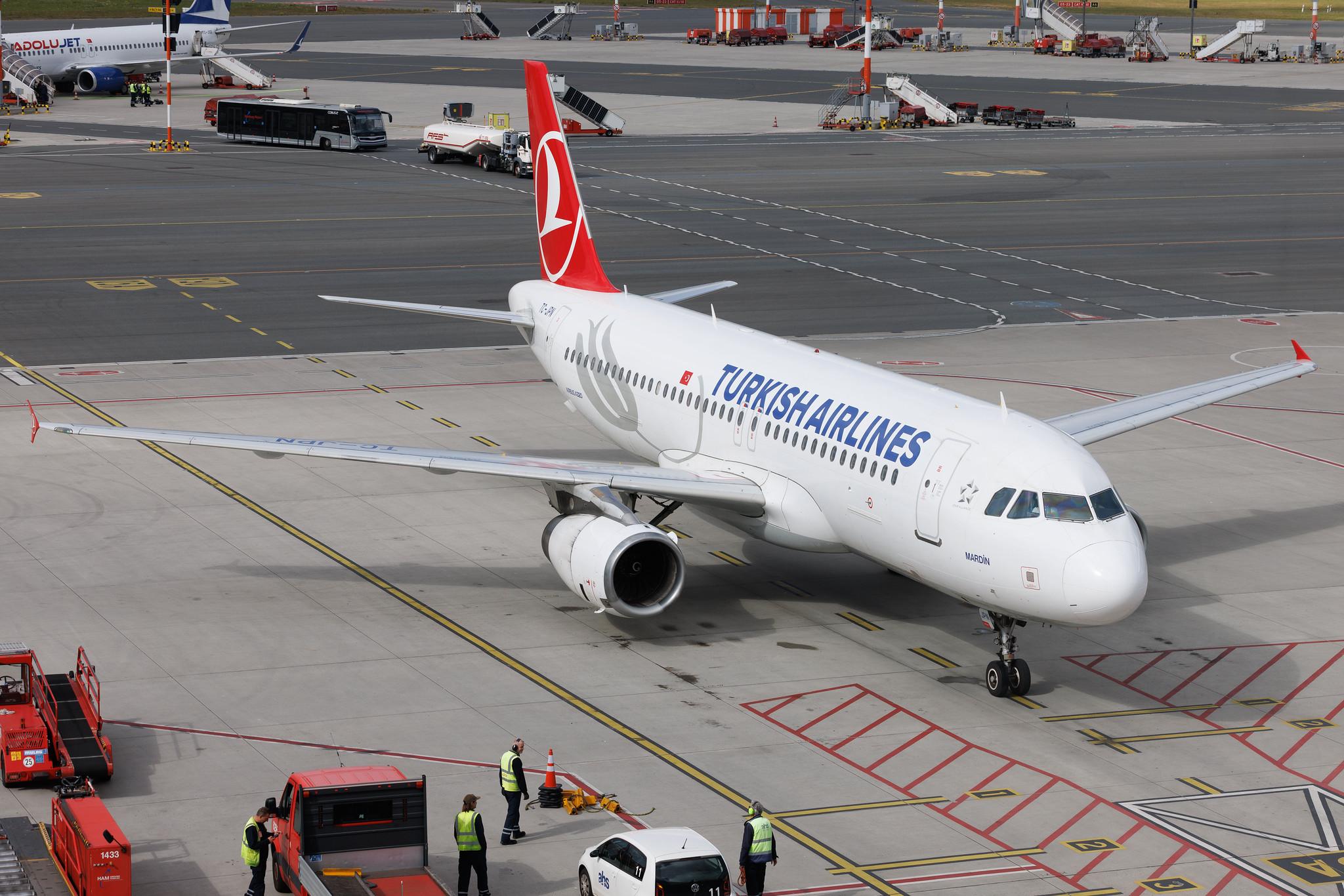 Hamburg Airport: Turkish Airlines (TK / THY) | Airbus A320-232 A320 | TC-JPN | MSN 03558