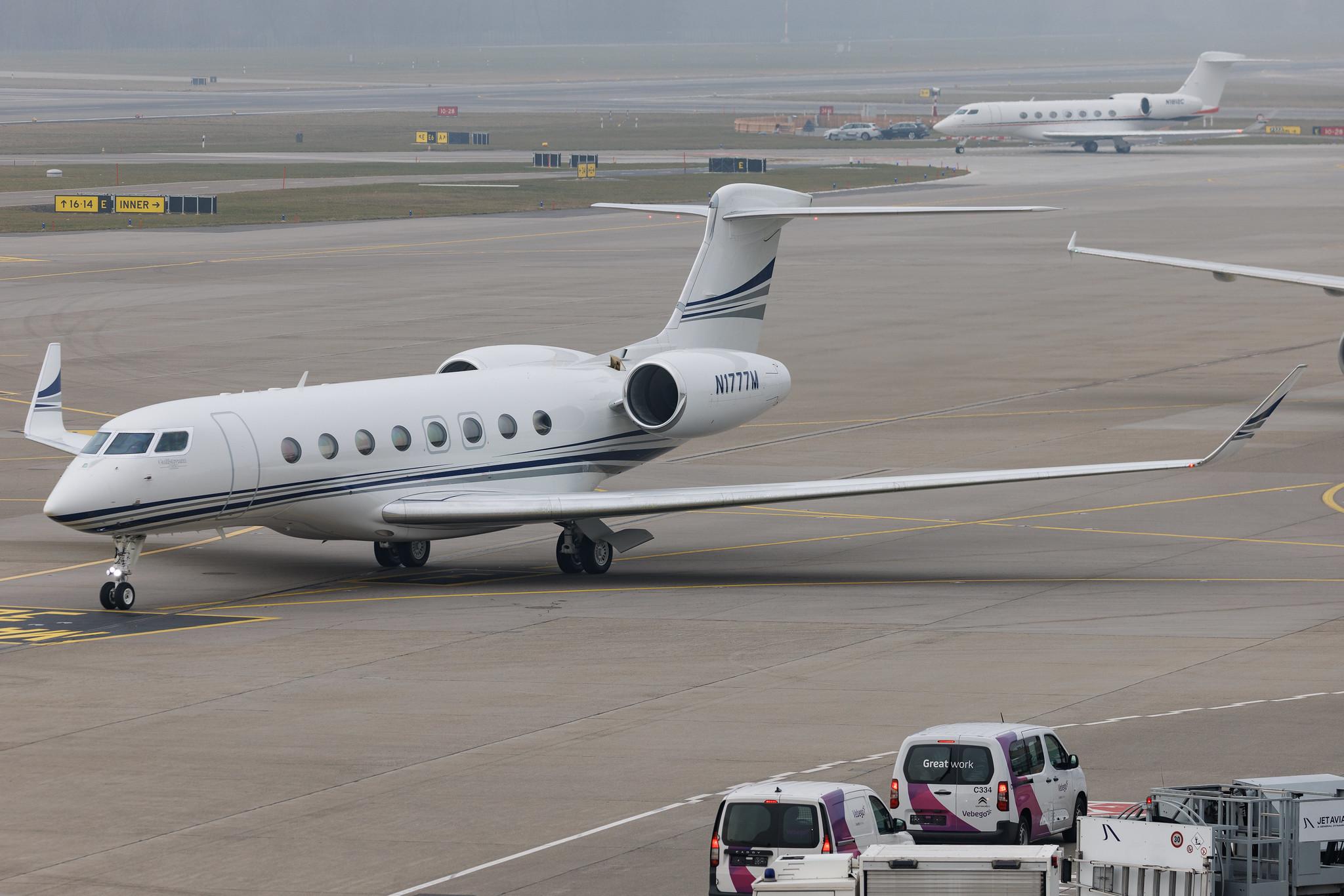 Flughafen Zürich: Jet Aviation Flight Services (/ JAS) | Gulfstream G650ER GLF6 | N1777M | MSN 6094