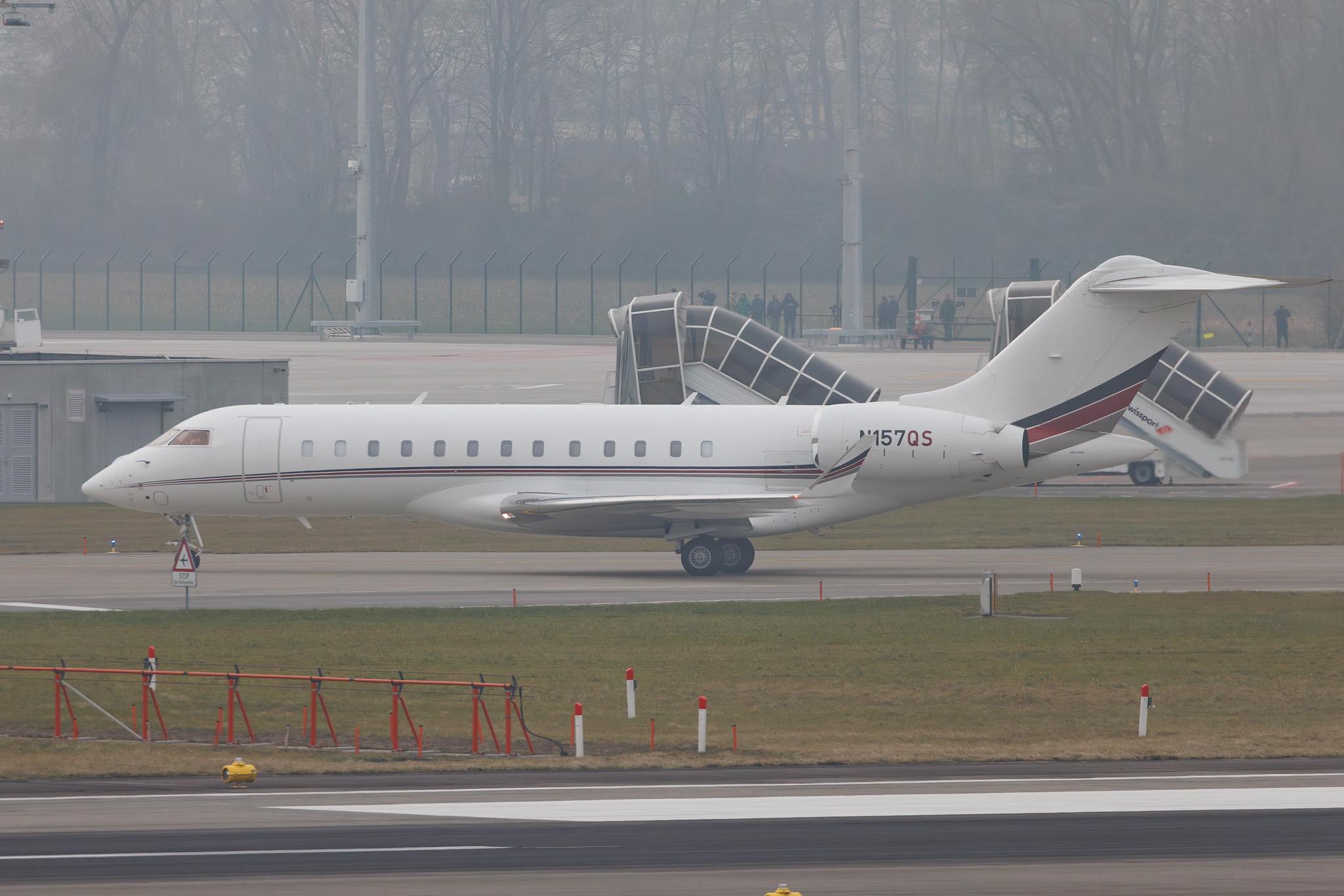 Flughafen Zürich: NetJets (EJA) | Bombardier Global 6000 GLEX | N157QS | MSN 9870