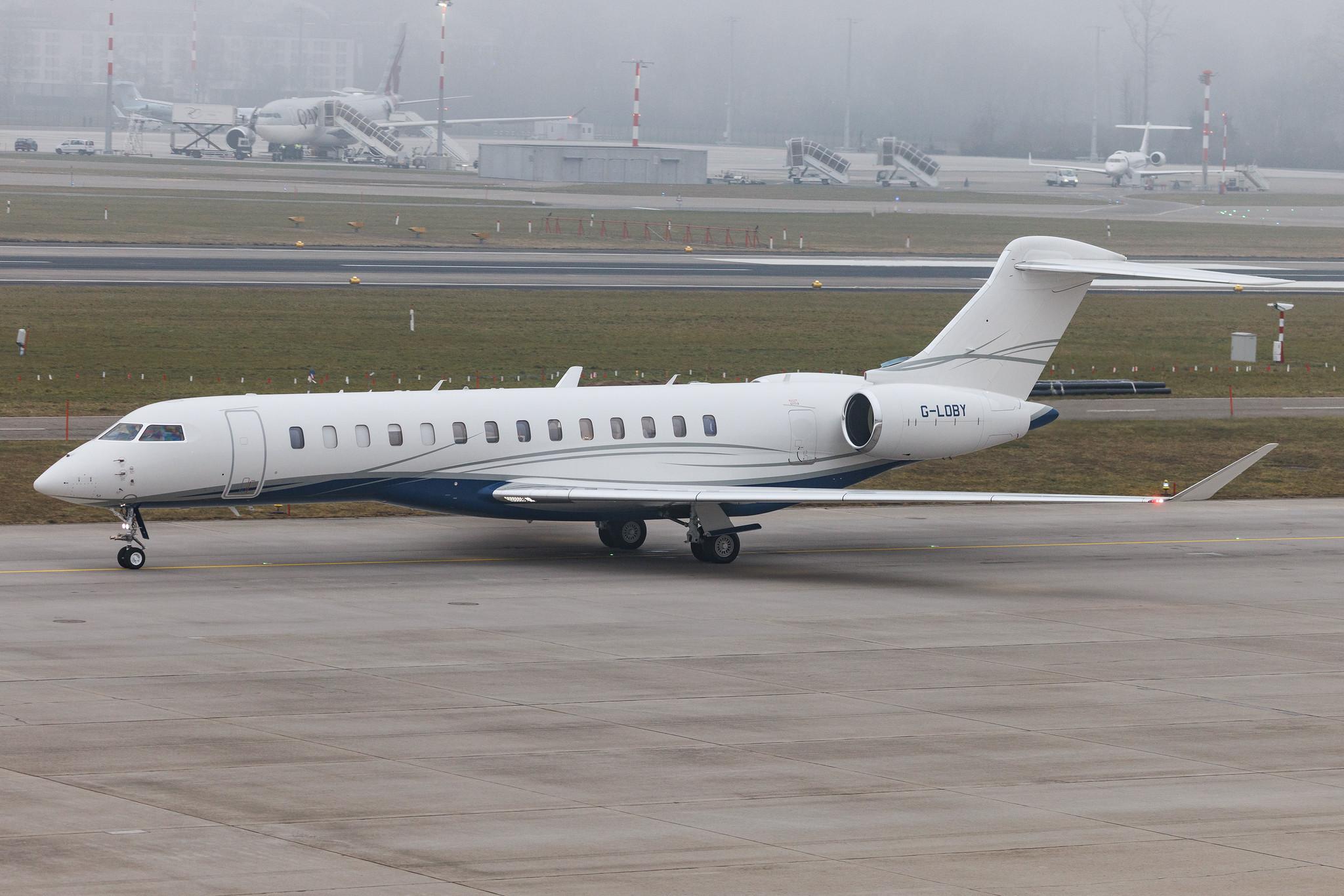 Flughafen Zürich: Jet Concierge Club (JCO) | Bombardier Global 7500 GL7T | G-LOBY | MSN 70171
