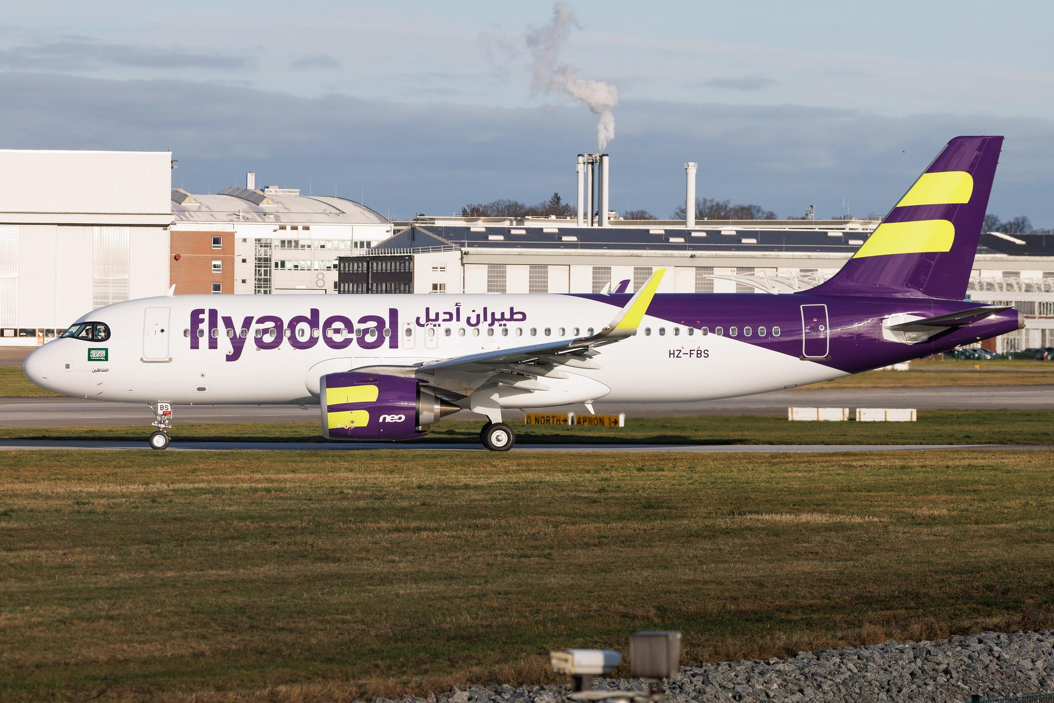 Hamburg Finkenwerder: flyadeal (F3 / FAD) | Airbus A320-251N A20N | HZ-FBS | MSN 12848