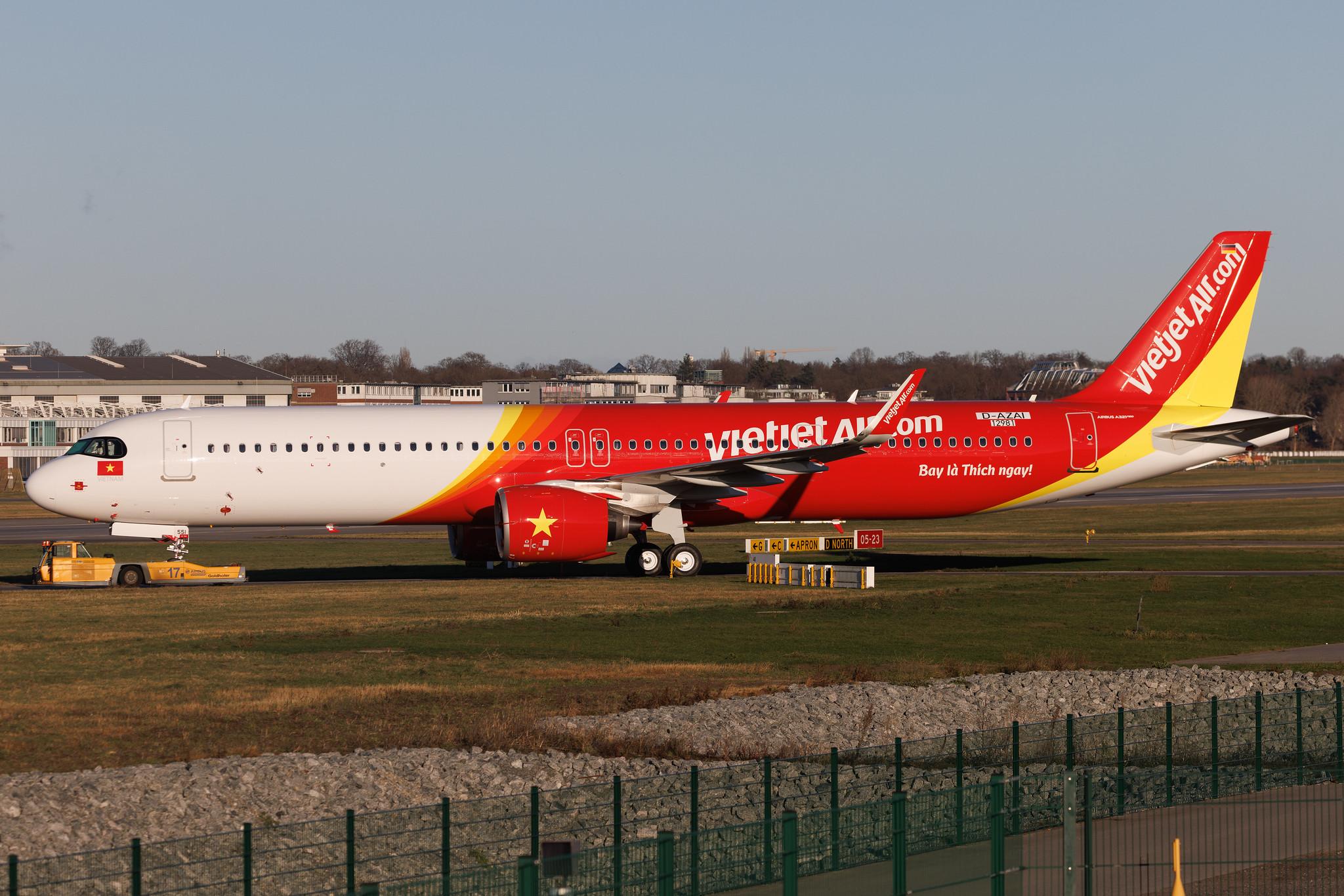 Hamburg Finkenwerder: VietJetAir (VJ / VJC) | Airbus A321-271NX A21N | D-AZAI | VN-A551 | MSN 12981