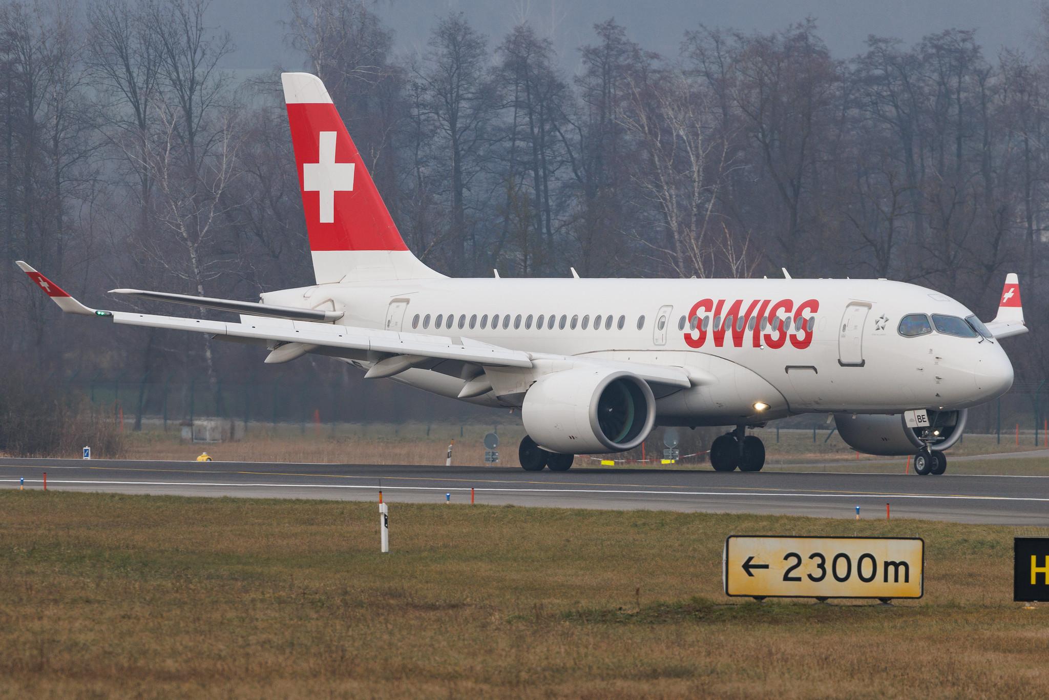 Flughafen Zürich: Swiss (LX / SWR) | Airbus A220-100 BCS1 | HB-JBE | MSN 50014