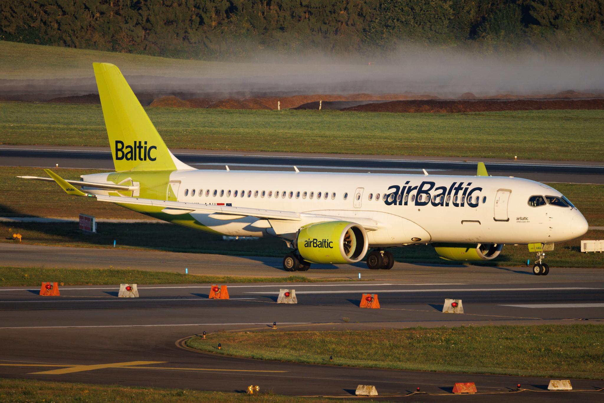 Hamburg Airport: Air Baltic (BT / BTI) | Airbus A220-300 BCS3 | YL-AAU | MSN 55064