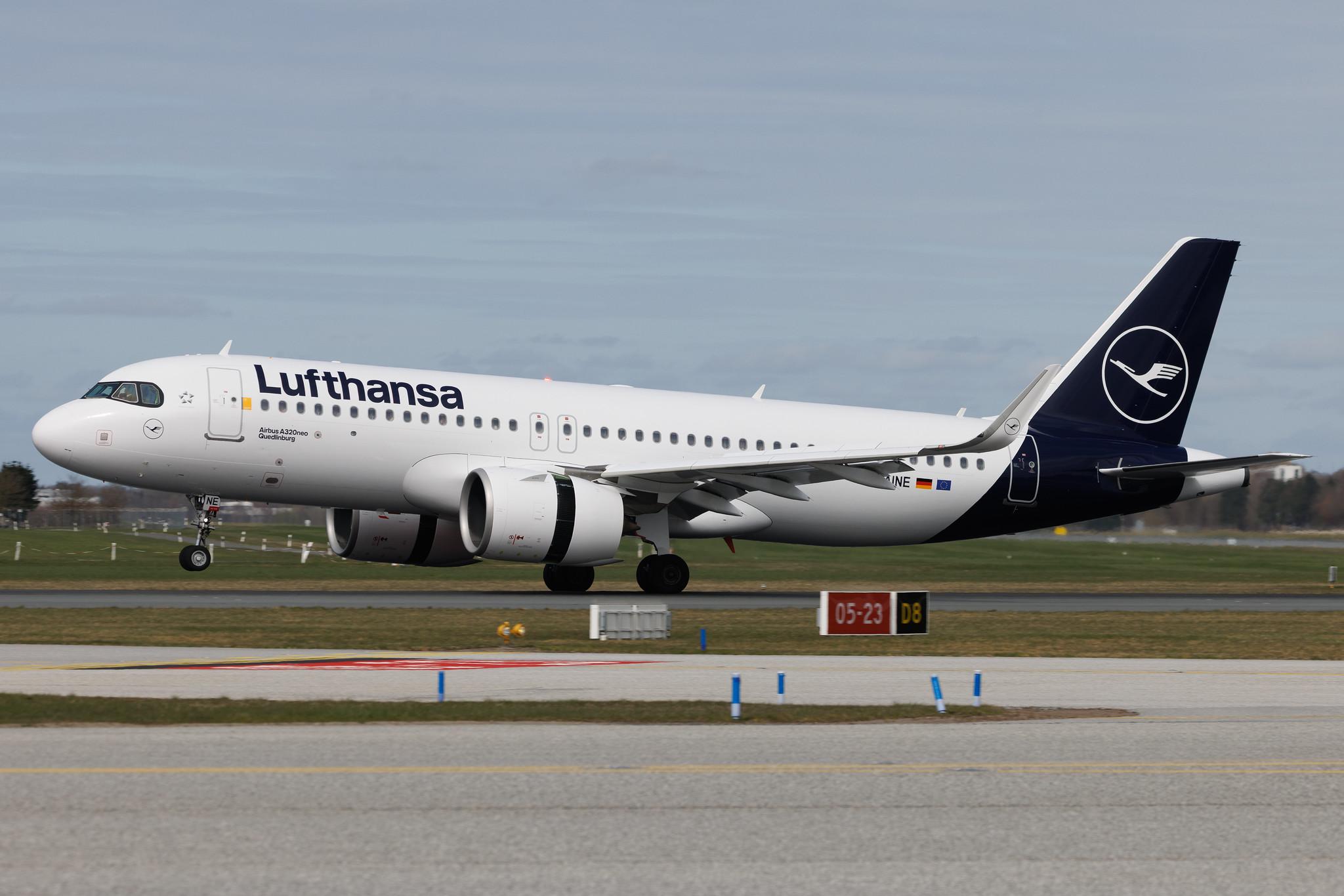 Hamburg Airport: Lufthansa (LH / DLH) | Airbus A320-271N A20N | D-AINE | MSN 7103