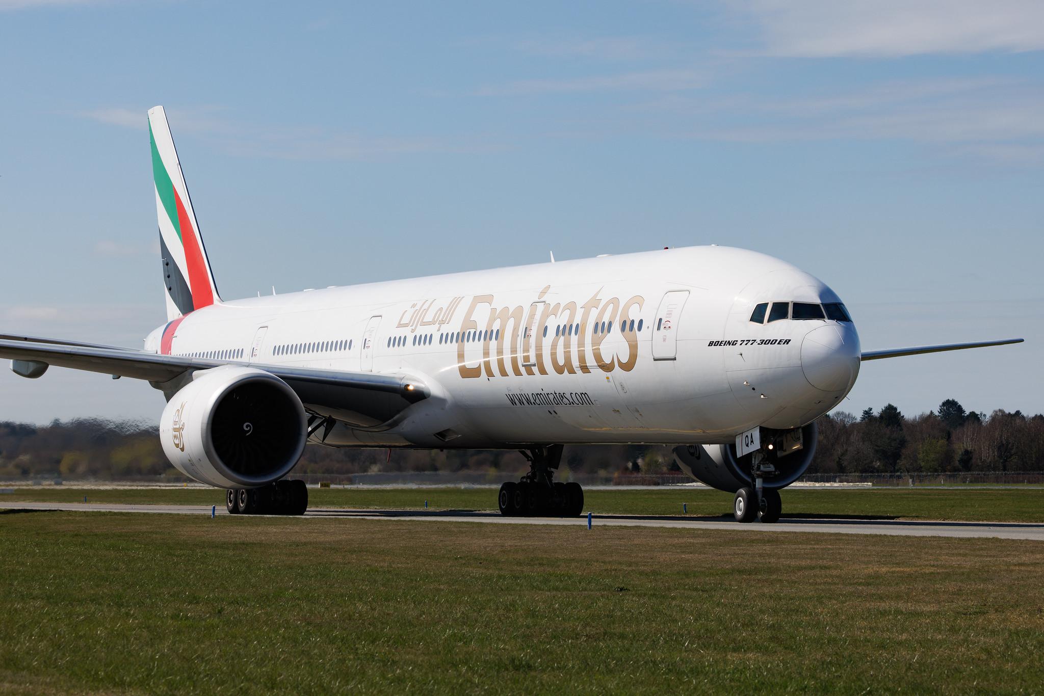 Hamburg Airport: Emirates (EK / UAE) | Boeing 777-31H(ER) B77W | A6-EQA | MSN 42346