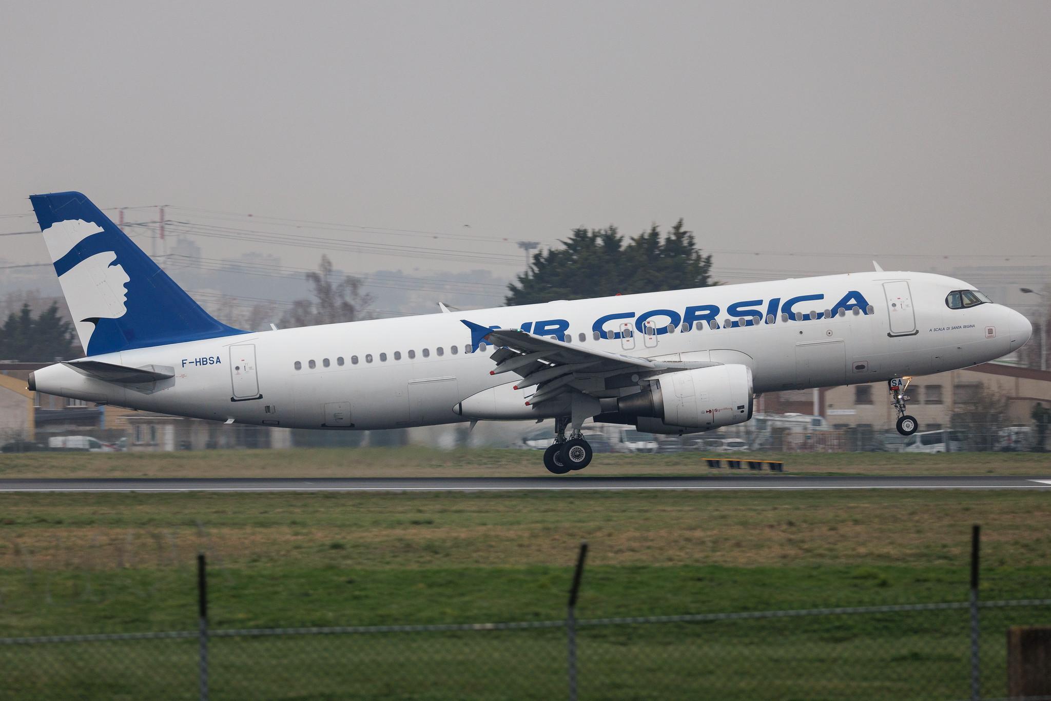 Paris Orly Airport: Air Corsica (XK / CCM) | Airbus A320-216 A320 | F-HBSA | MSN 03882