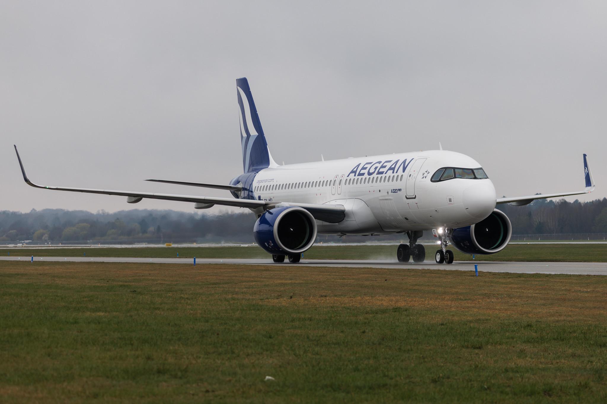 Hamburg Airport: Aegean Airlines (A3 / AEE) | Airbus A320-271N A20N | SX-NEI | MSN 11338