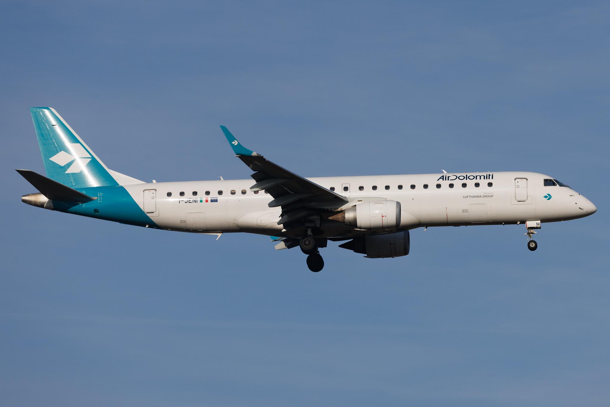 Frankfurt Airport: Air Dolomiti (EN / DLA) | Embraer E190LR E190 | I-JENI | MSN 19000368