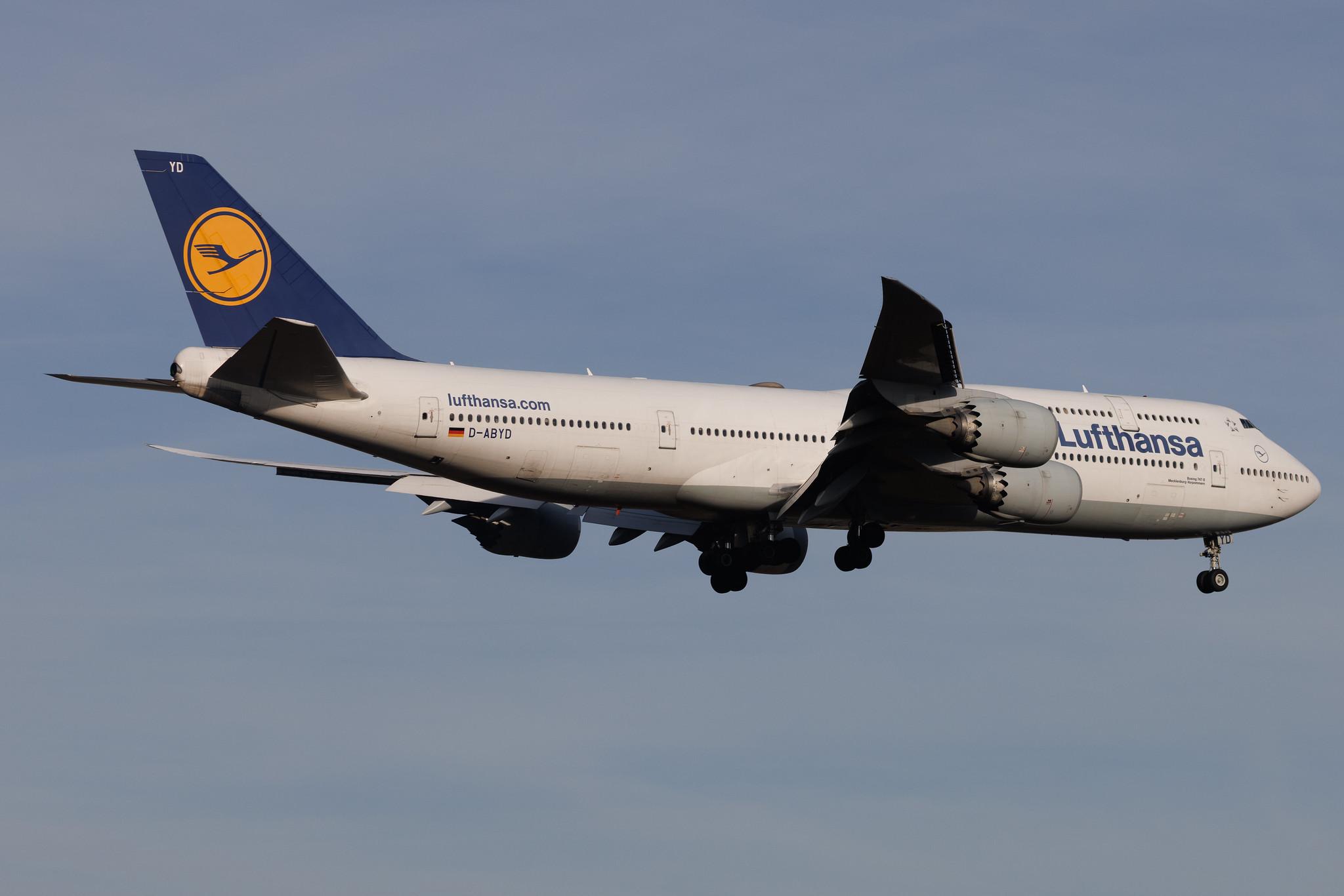Frankfurt Airport: Lufthansa (LH / DLH) | Boeing 747-830 B748 | D-ABYD | MSN 37829