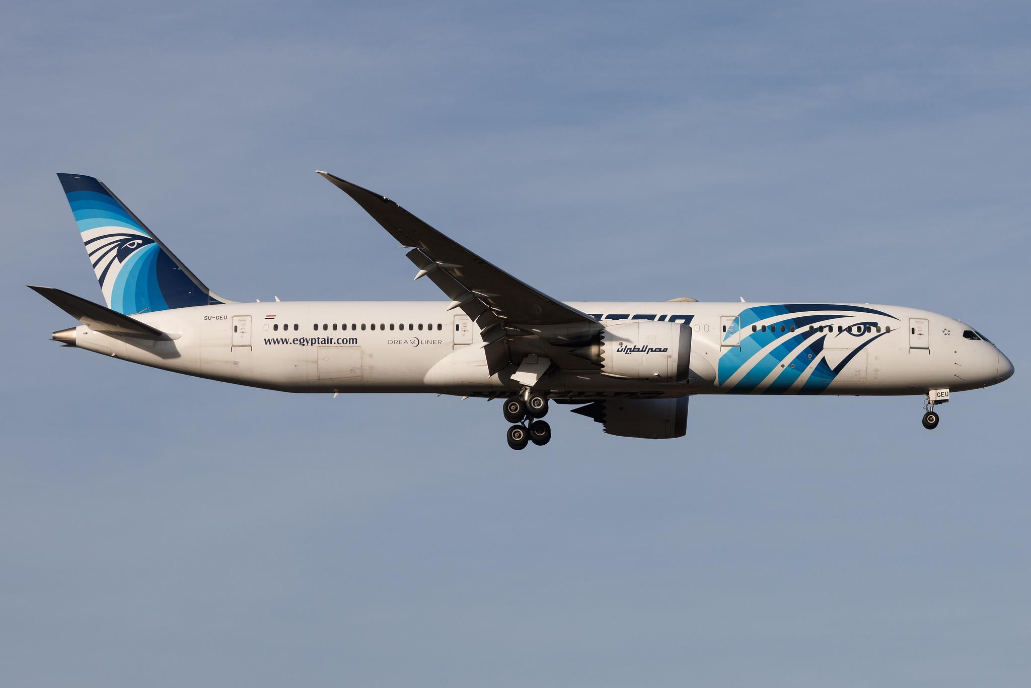 Frankfurt Airport: EgyptAir (MS / MSR) | Boeing 787-9 Dreamliner B789 | SU-GEU | MSN 38802