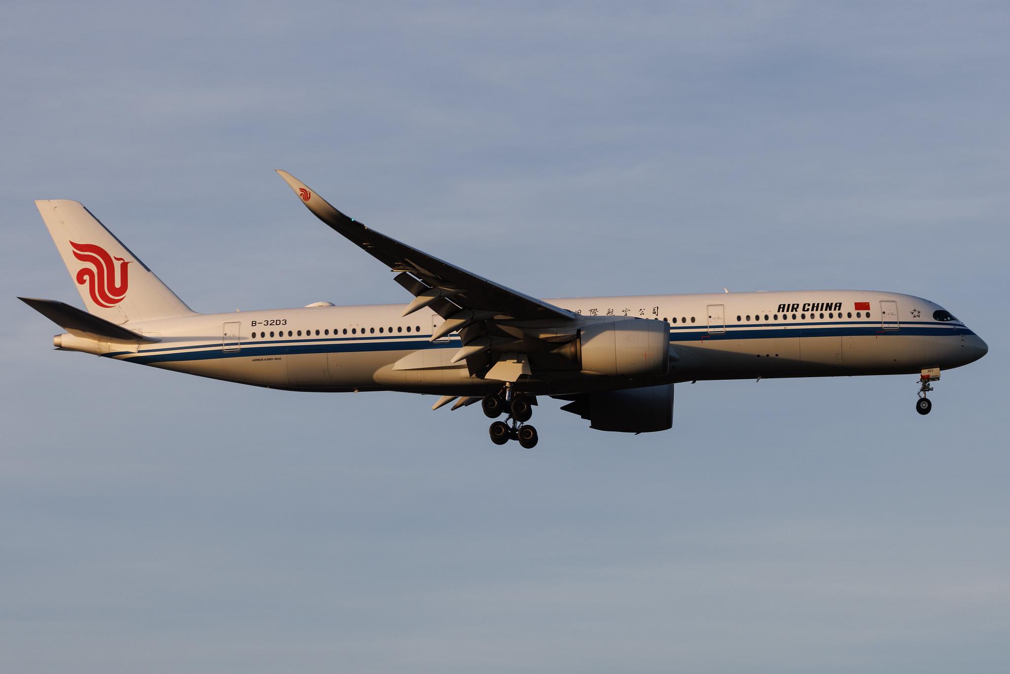 Frankfurt Airport: Air China (CA / CCA) | Airbus A350-941 A359 | B-32D3 | MSN 575